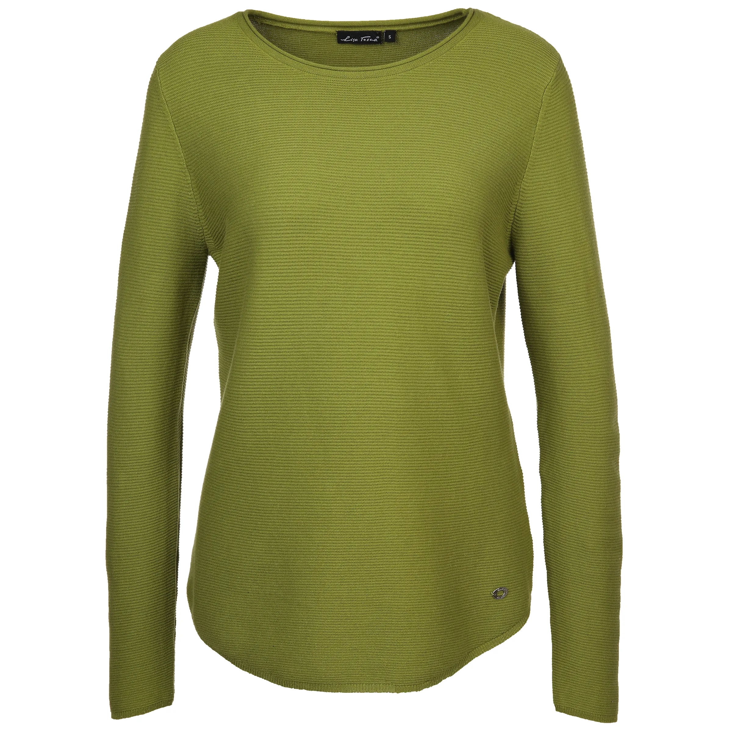 Lisa Tossa Da-Strukturpullover m. 1/1 Arm Grün 880633 PISTAZIE 1