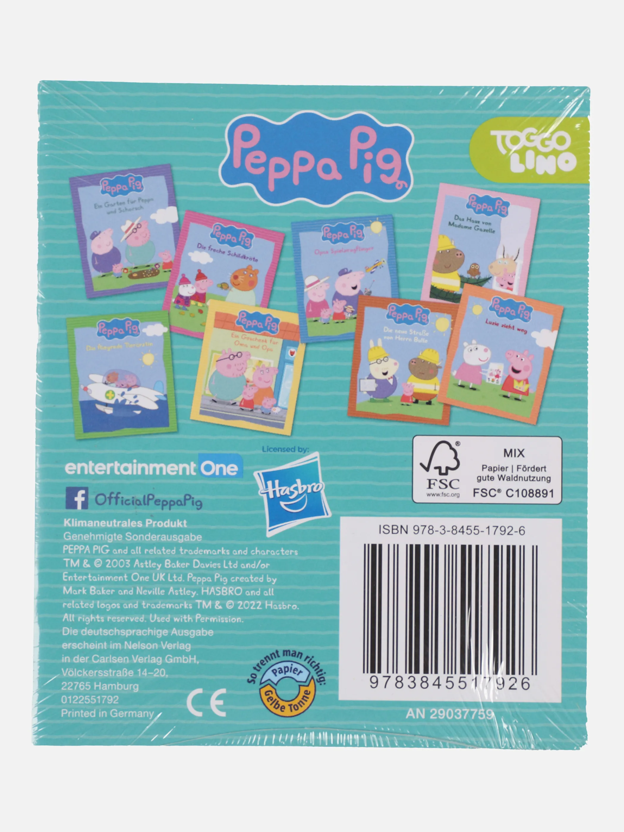 Spielzeug Kinder Minibuch 8er Pack Bunt 880439 PEPPA 2