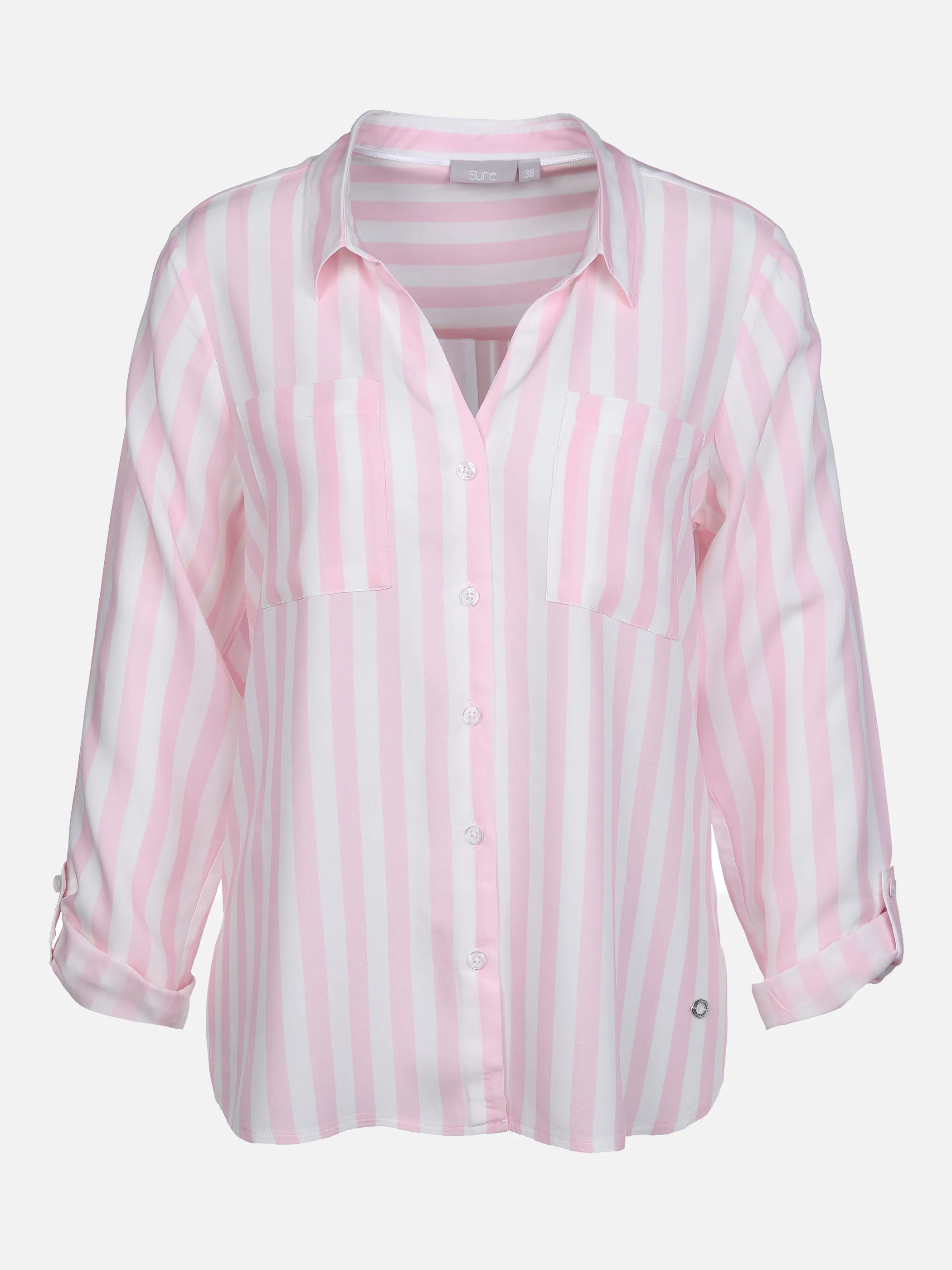 Sure Da-Bluse m. Brusttaschen Rosa 863660 ROSE GEST. 1 Sure Da-Bluse m. Brusttaschen Rosa 863660 ROSE GEST. 1
