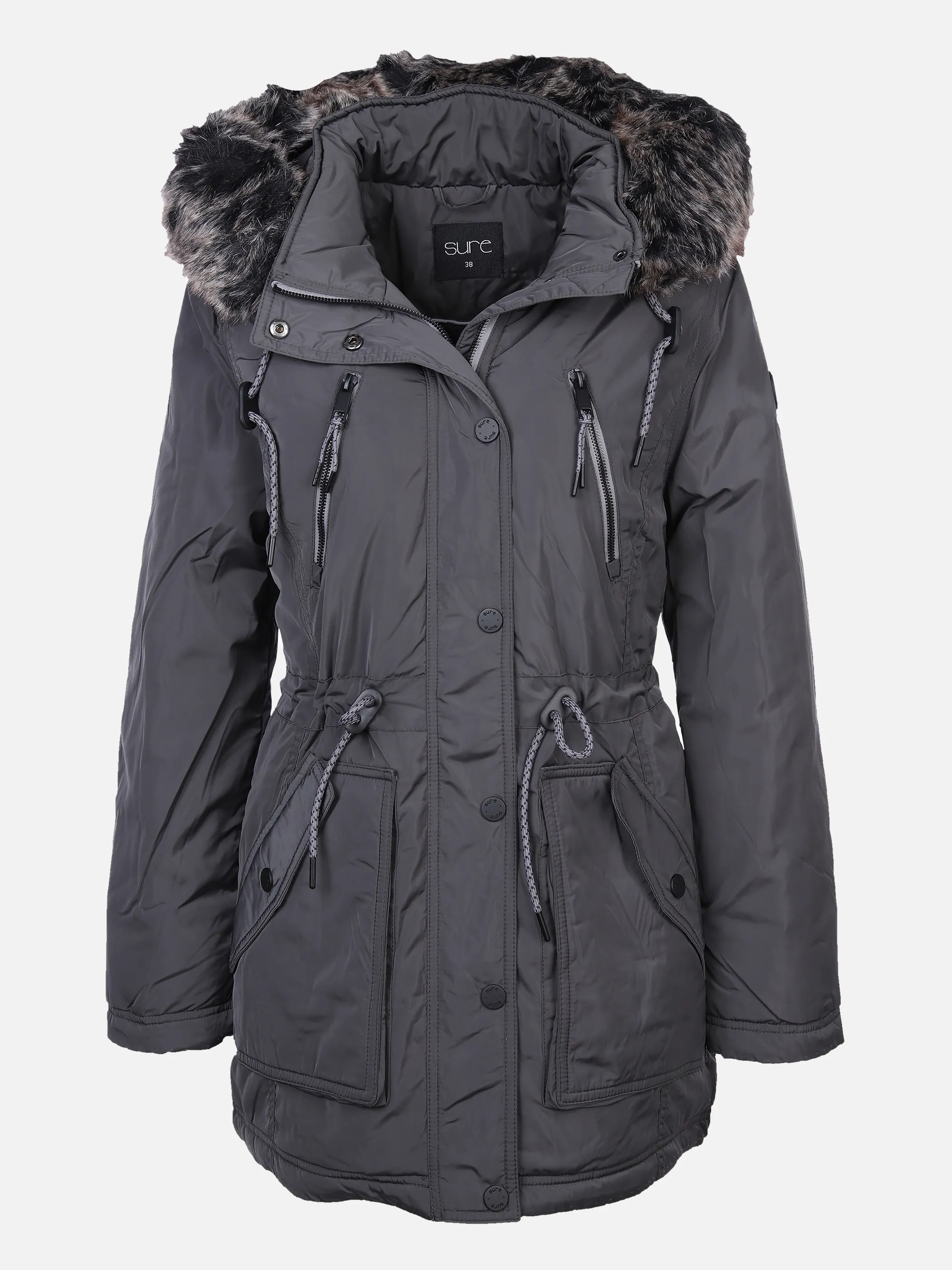 Sure Da-Parka m. Fellimitation Grau 866392 ANTHRA 1 Sure Da-Parka m. Fellimitation Grau 866392 ANTHRA 1