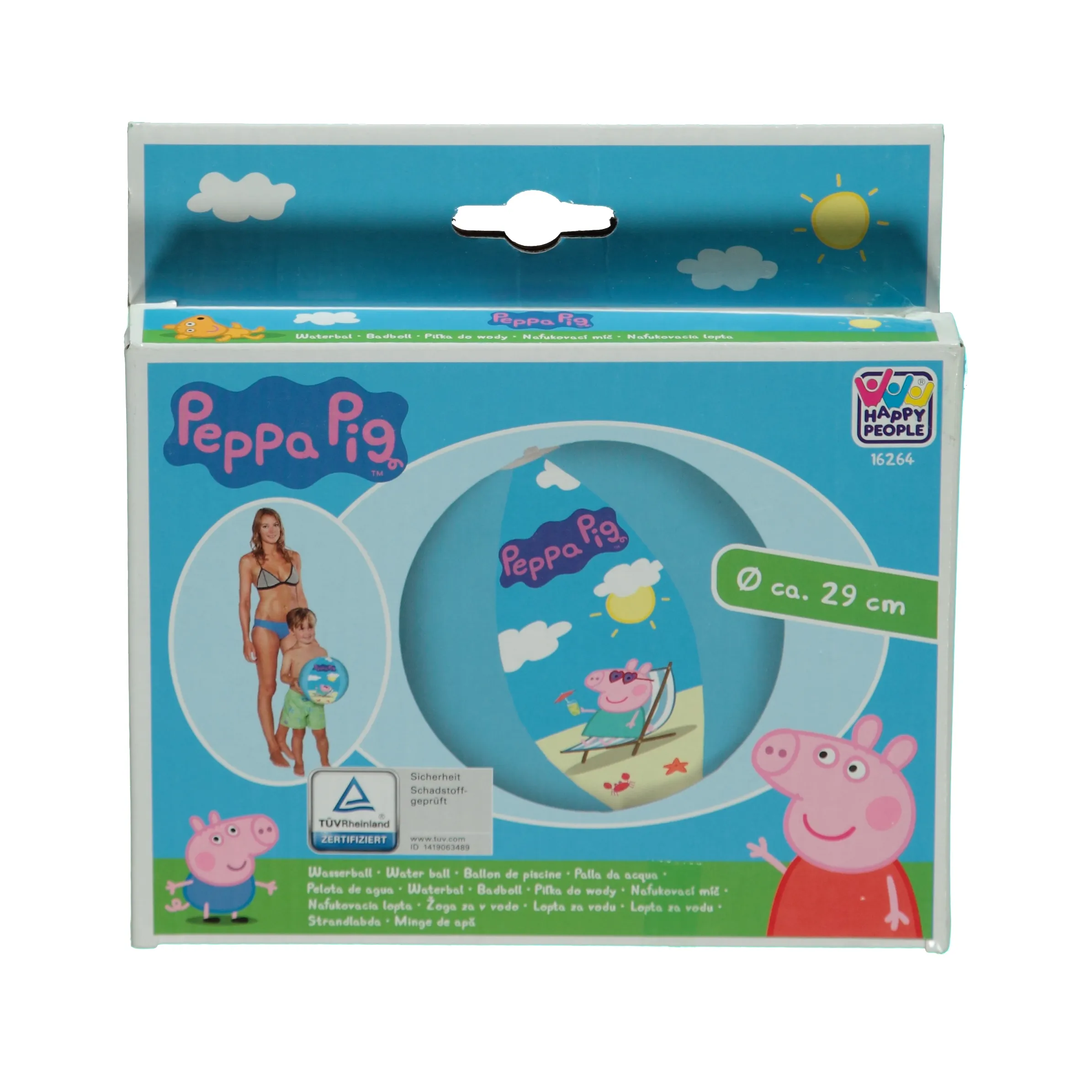 Peppa Pig Wasserball ca. 29cm Blau 811431 BLAU 1