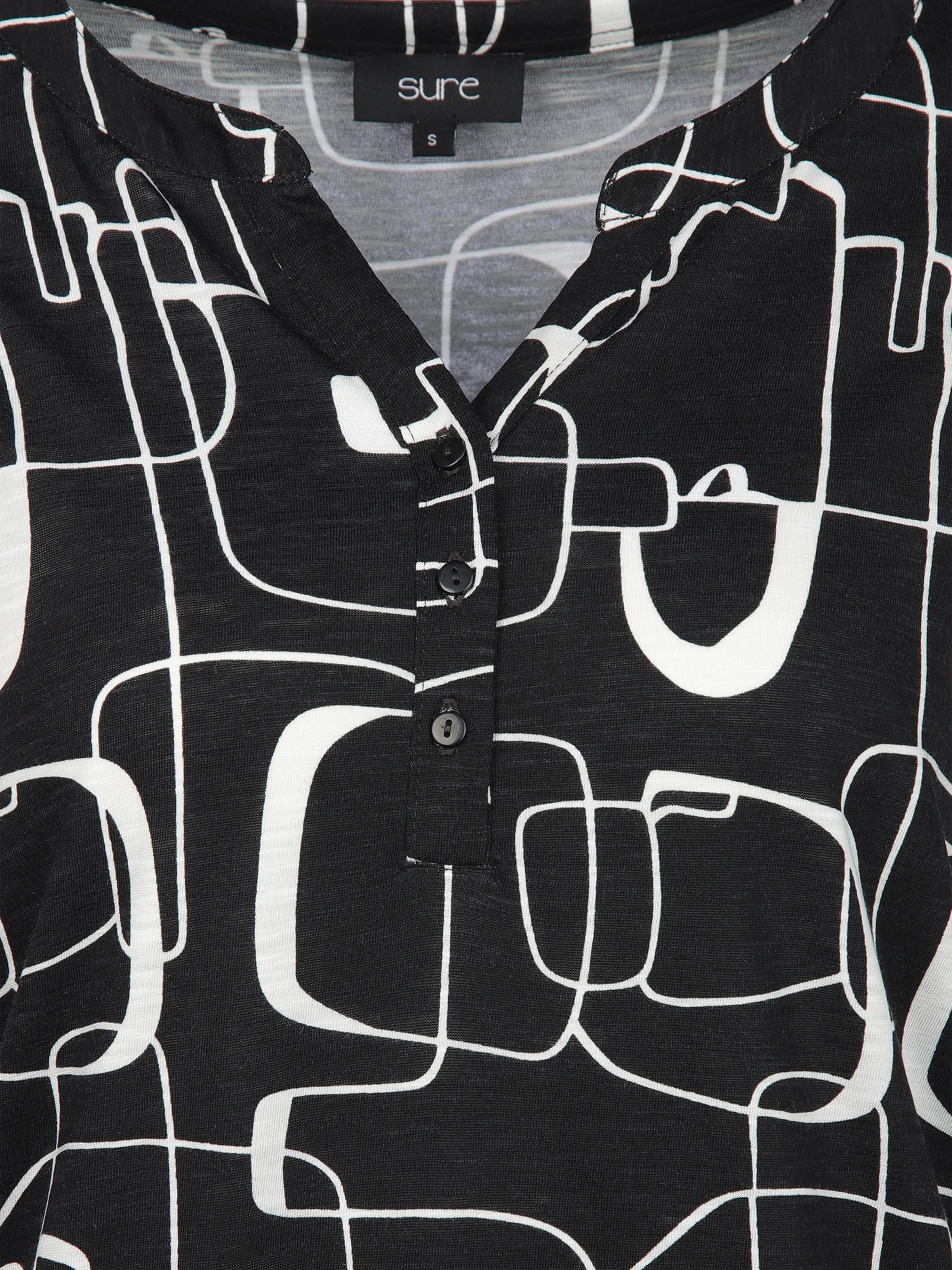Sure Da-Print-Shirt Schwarz 907082 SCHWARZ 3