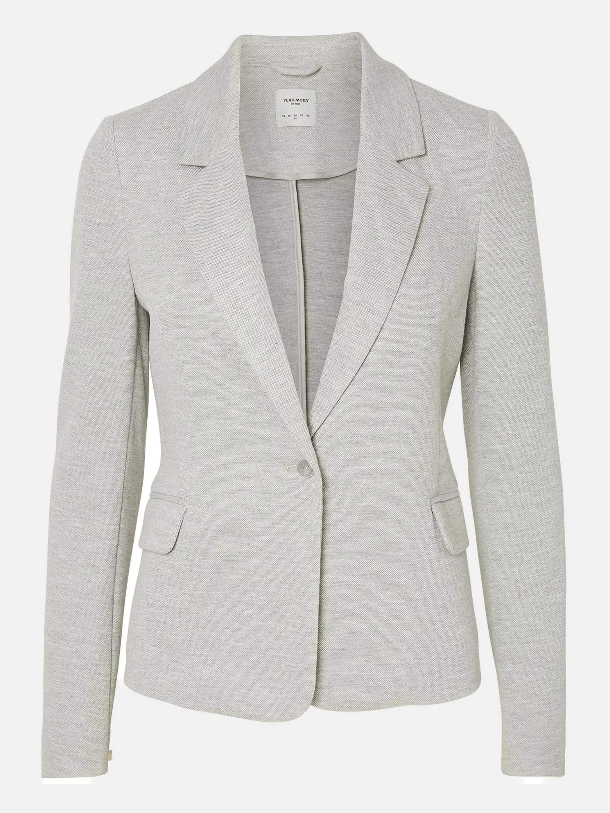 Vero Moda 10154123 VMJULIA LS BLAZER DNM Grau 723587 178994 1