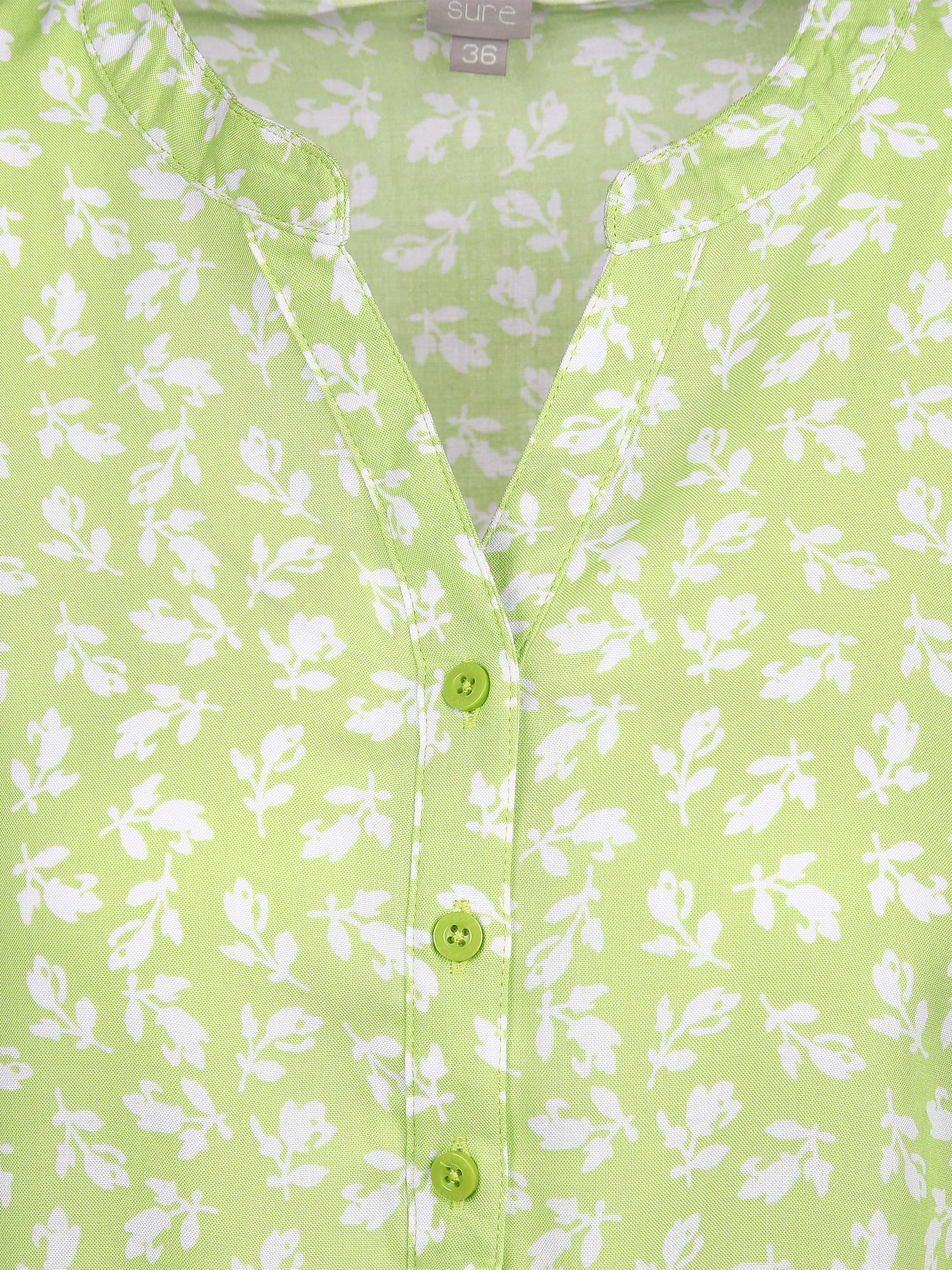 Sure Da-Bluse m. Alloverprint Grün 853385 2. APPLE/W 3 Sure Da-Bluse m. Alloverprint Grün 853385 2. APPLE/W 3