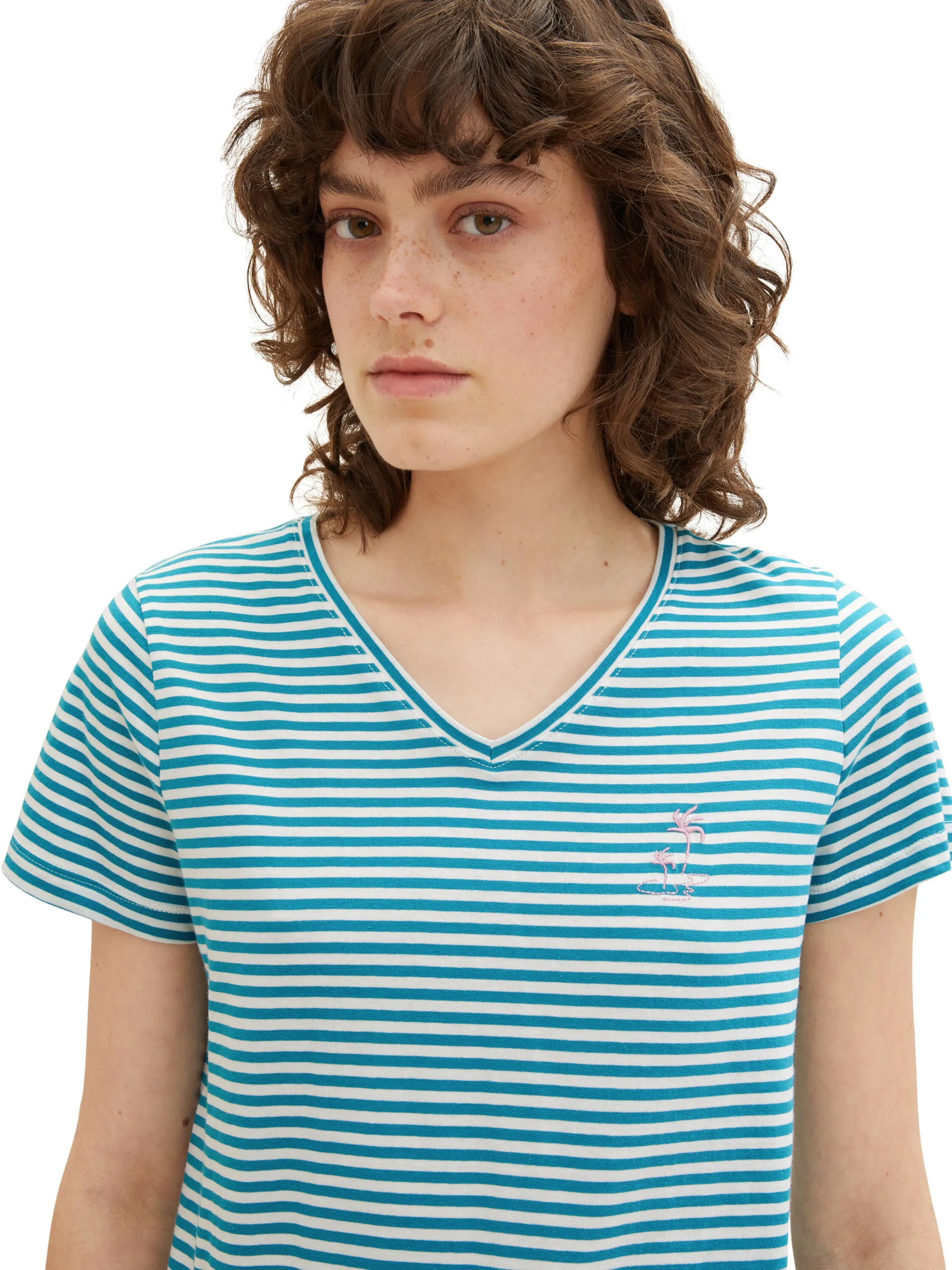 Tom Tailor 1036889 T-shirt v-neck Türkis 880273 32150 3 Tom Tailor 1036889 T-shirt v-neck Türkis 880273 32150 3