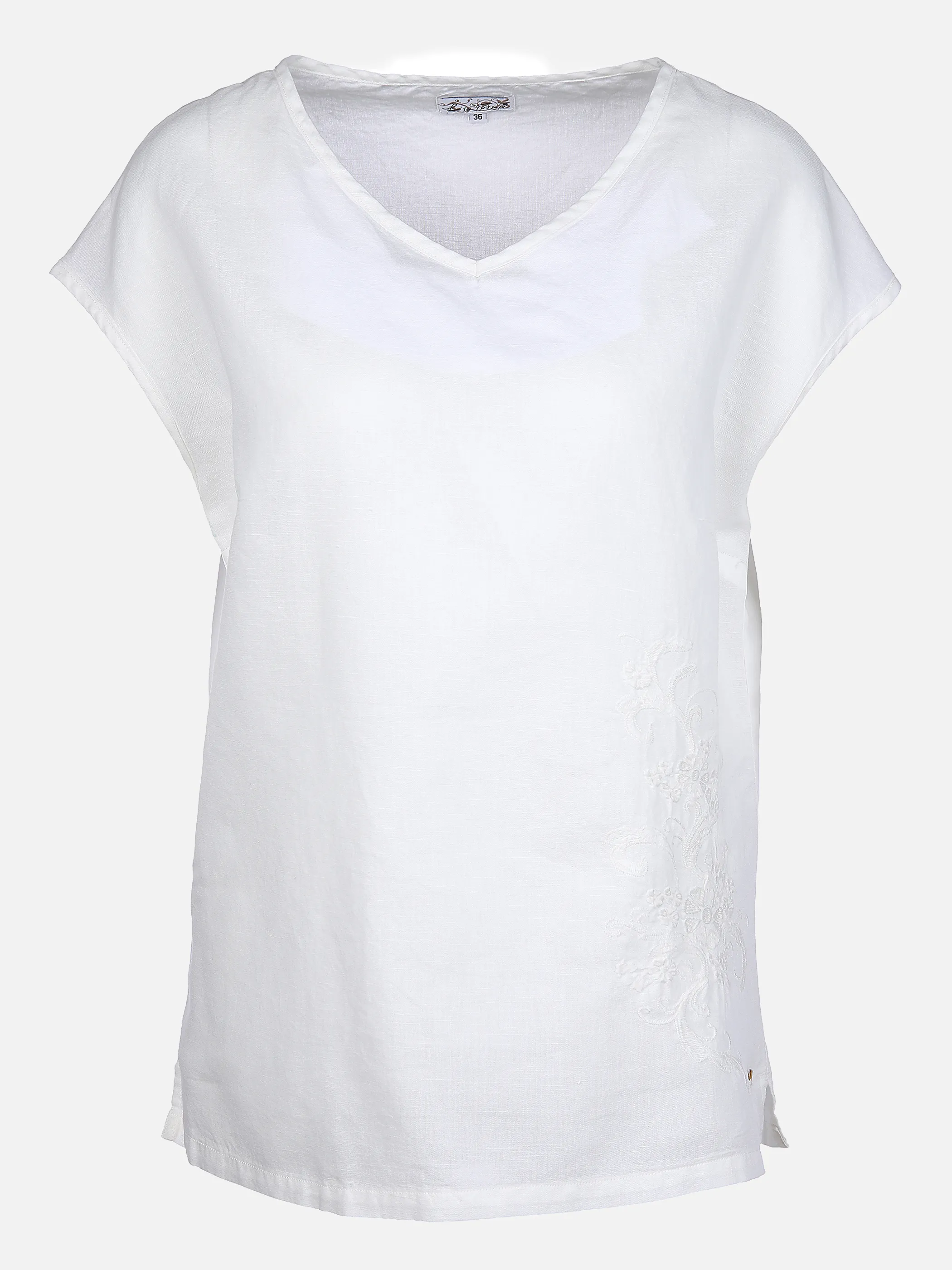 Lisa Tossa Da-Top mit V-Ausschnitt Weiß 864552 OFFWHITE 1 Lisa Tossa Da-Top mit V-Ausschnitt Weiß 864552 OFFWHITE 1