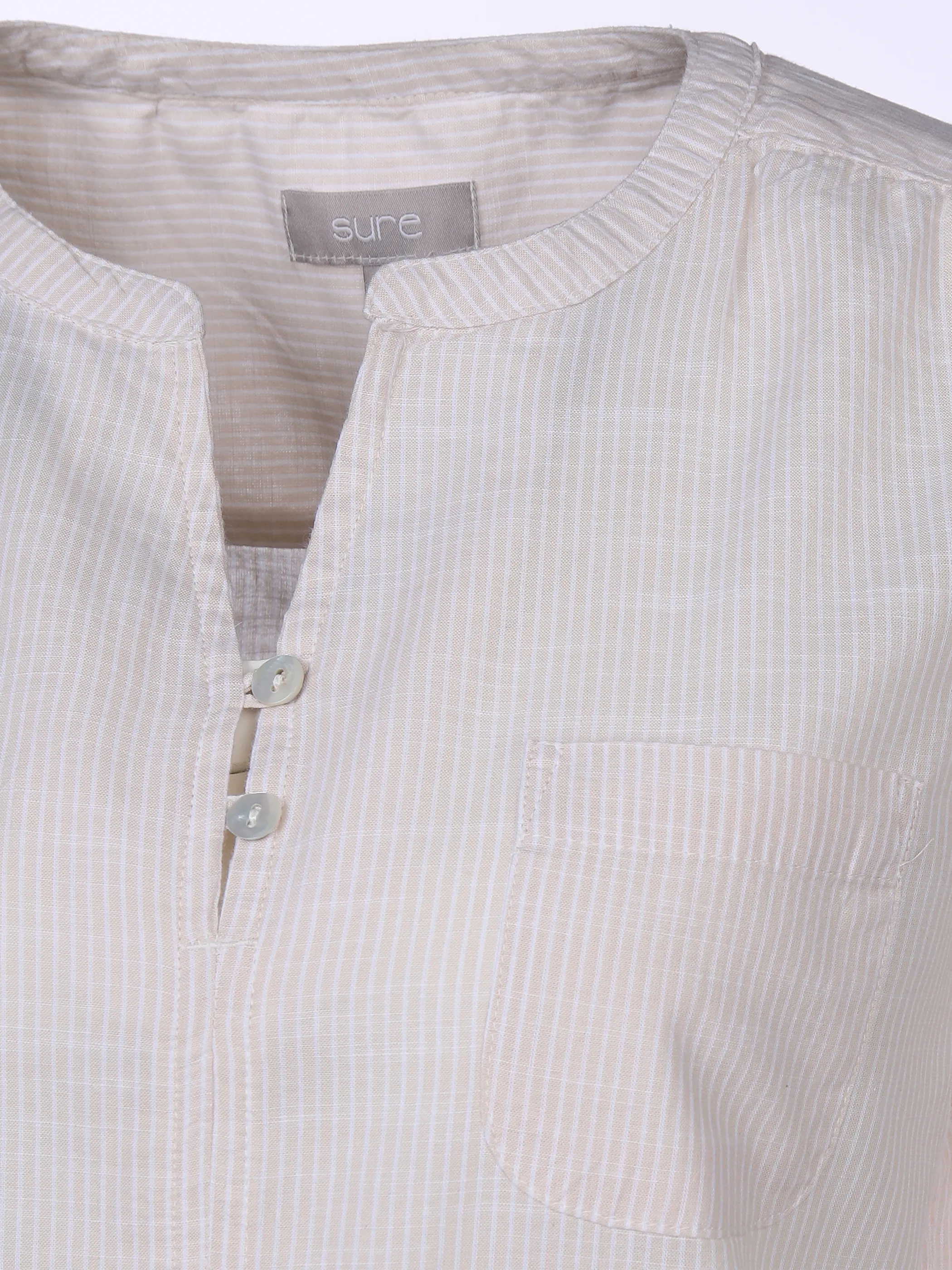 Sure Da-Bluse m. Minimalstreifen Braun 873743 BEIGE GEM 3 Sure Da-Bluse m. Minimalstreifen Braun 873743 BEIGE GEM 3