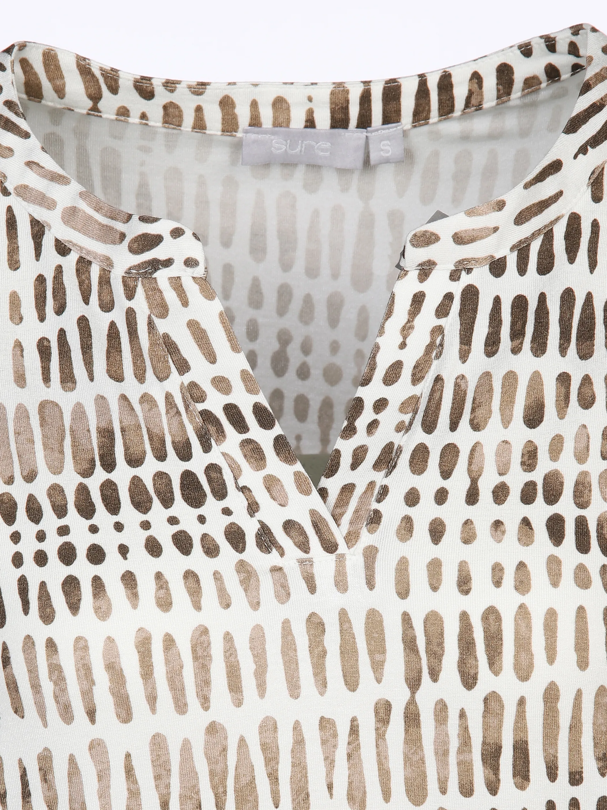 Sure Da-Top m. Alloverprint Beige 878633 SAND 3 Sure Da-Top m. Alloverprint Beige 878633 SAND 3