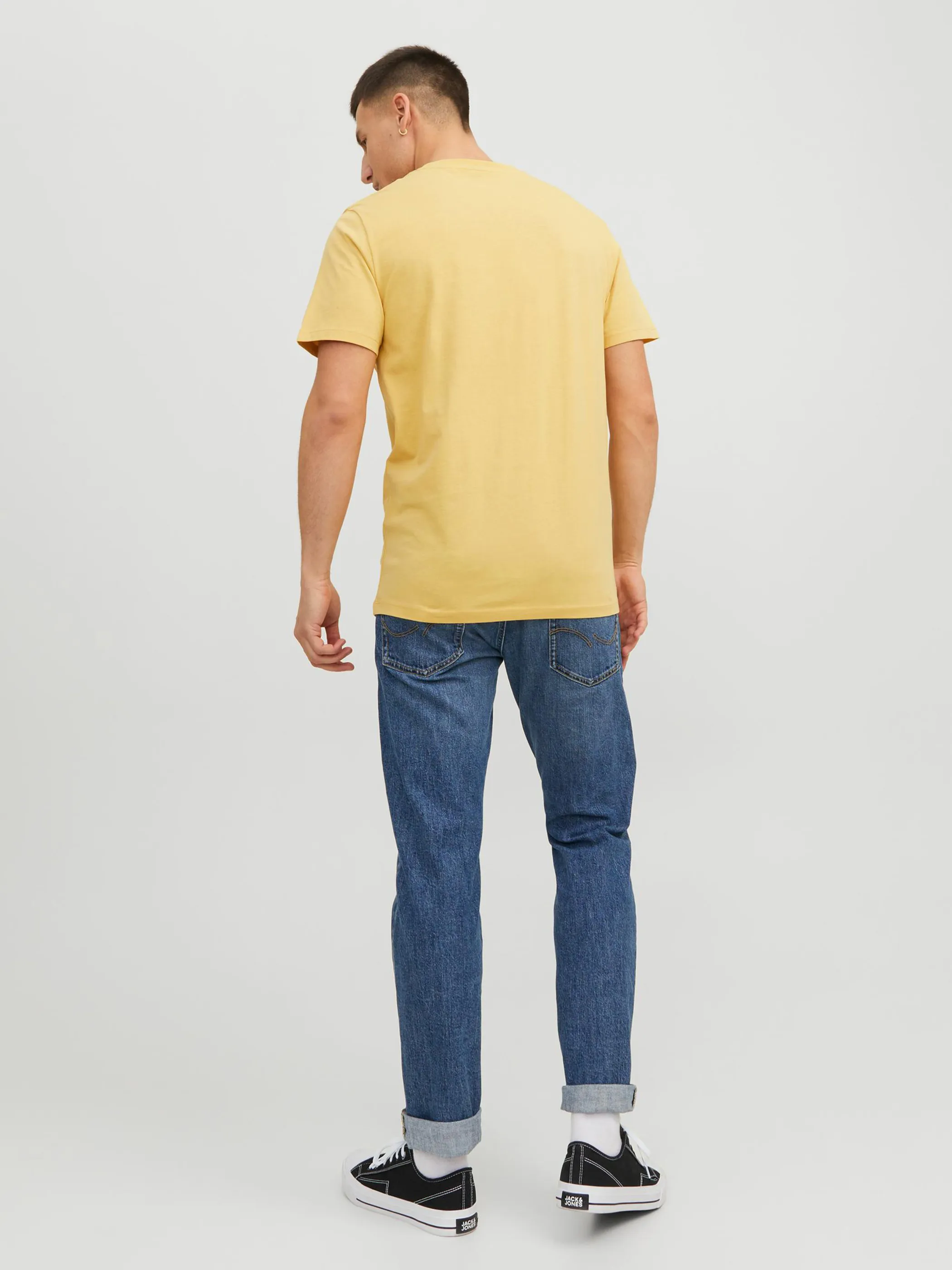 Jack Jones 12224688 JJBECS SHAPE TEE SS C Gelb 875269 176798 2