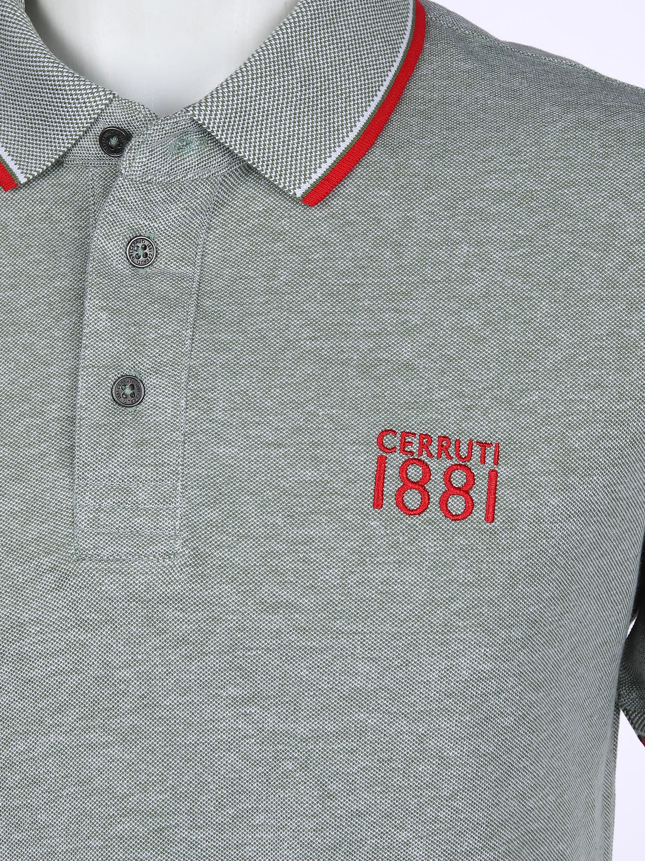 Cerruti 1881 He. Poloshirt 1/2 Arm Cerutti Grün 852934 OLIVE 3