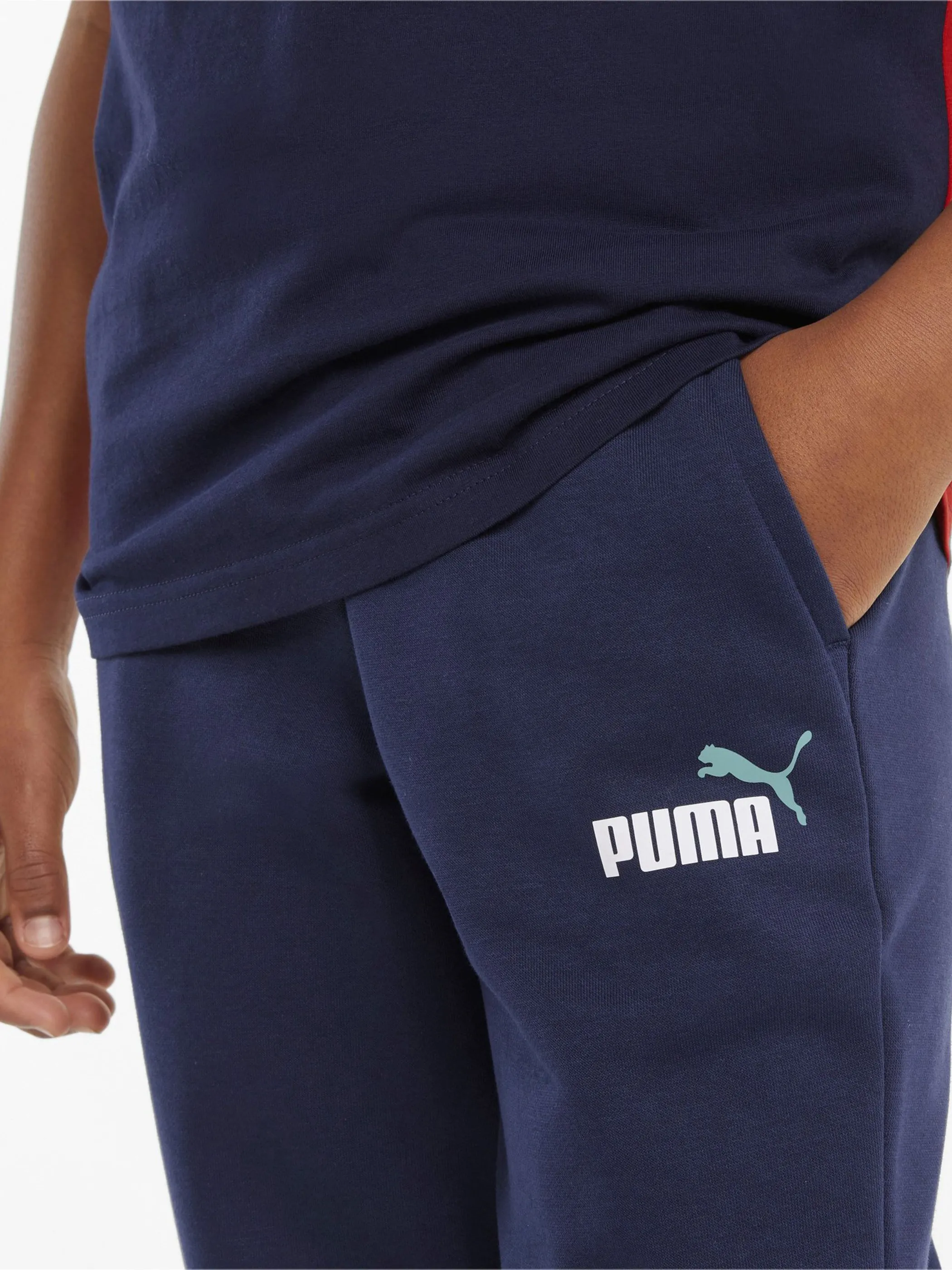 Puma 586988 Kn-Jogginghose, kl. Log Blau 857080 96 3 Puma 586988 Kn-Jogginghose, kl. Log Blau 857080 96 3