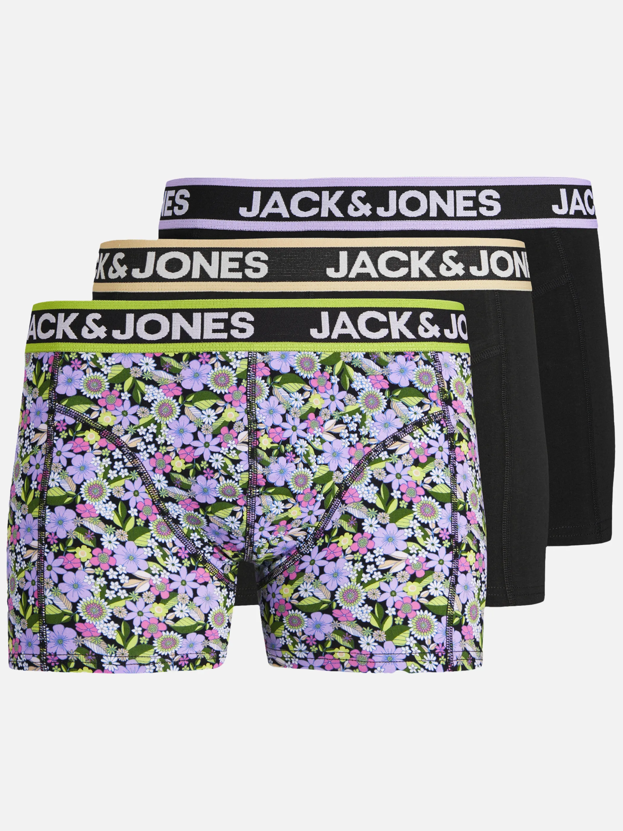 Jack Jones 12250223 JACFLAW TRUNKS 3 PACK Schwarz 888802 176215001 1