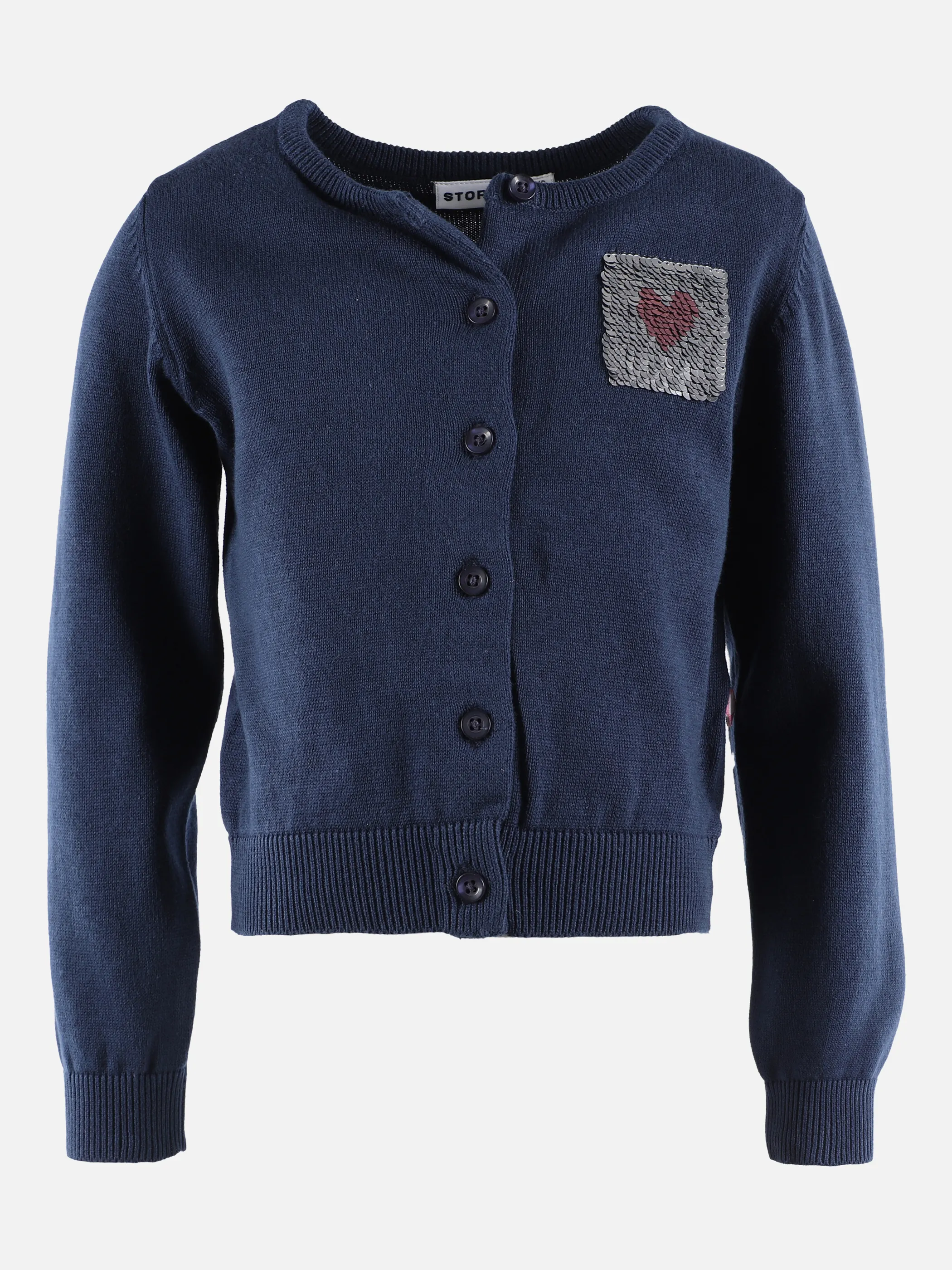 Stop + Go KM Cardigan mit kleiner Stickerei Blau 875153 BLAU 1 Stop + Go KM Cardigan mit kleiner Stickerei Blau 875153 BLAU 1