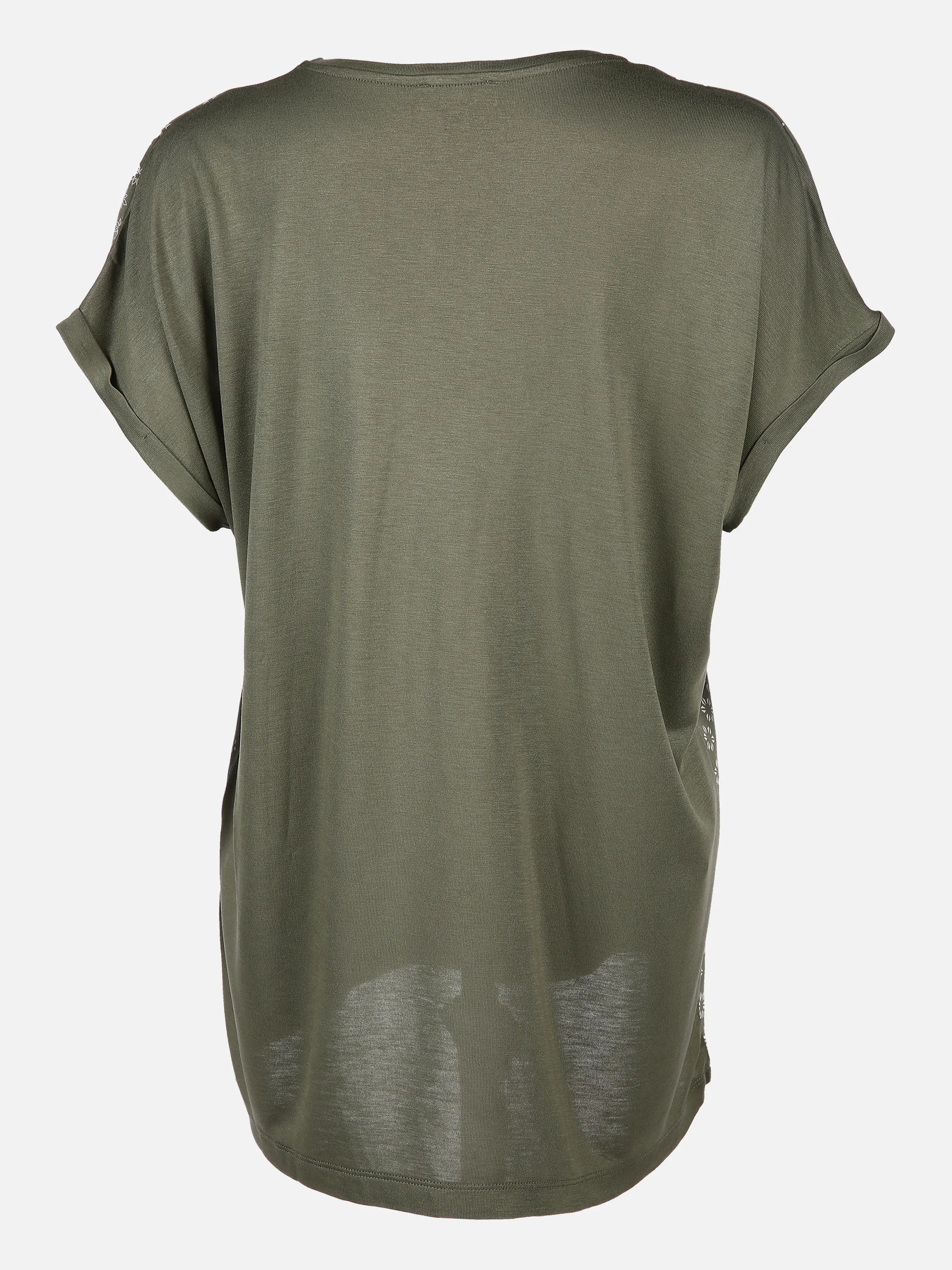 Sure Da-Materialmix-T-Shirt Grün 836705 OLIVE/WHIT 2