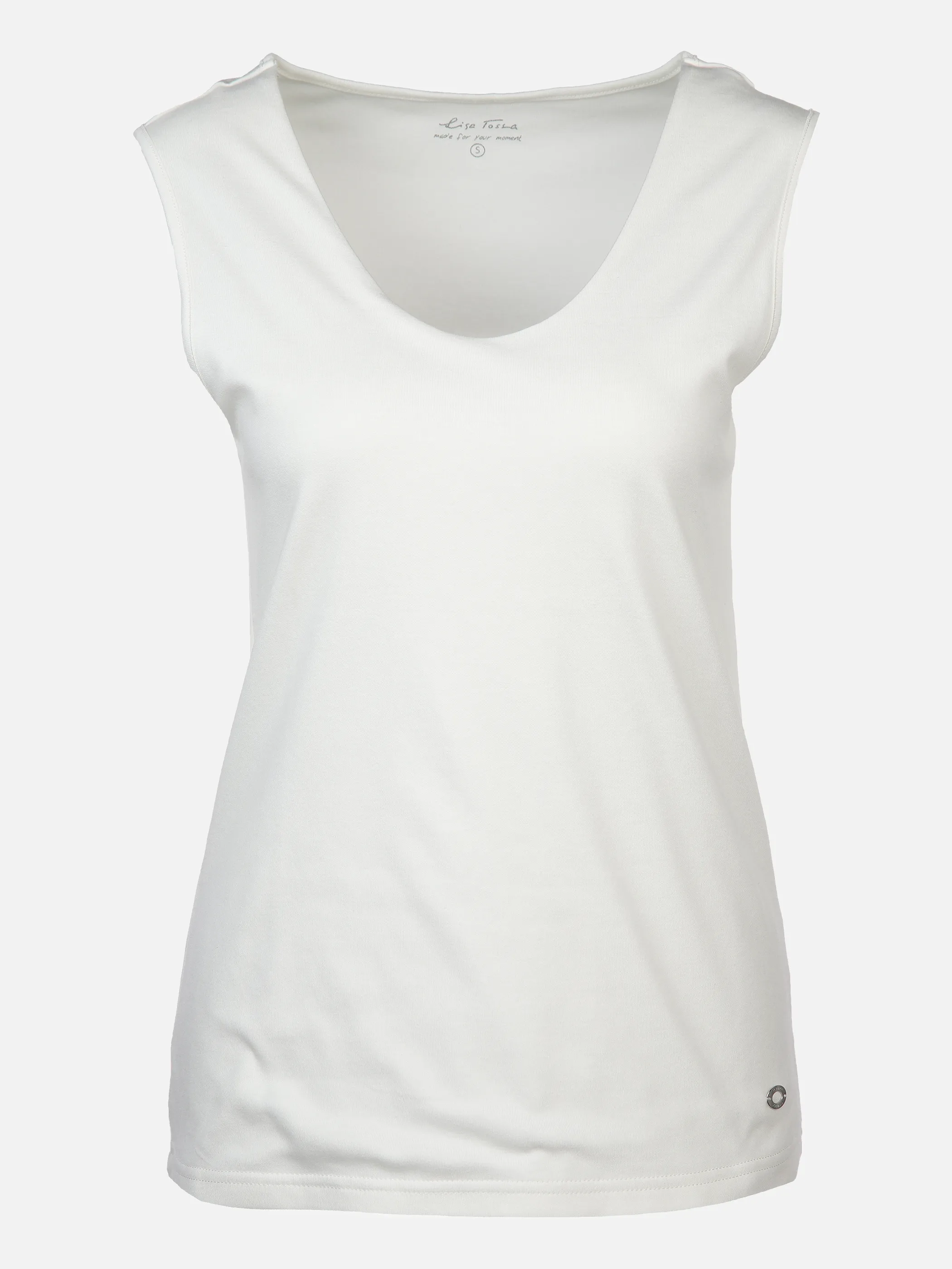 Lisa Tossa Da-Tank-Top uni Weiß 865679 OFFWHITE 1 Lisa Tossa Da-Tank-Top uni Weiß 865679 OFFWHITE 1