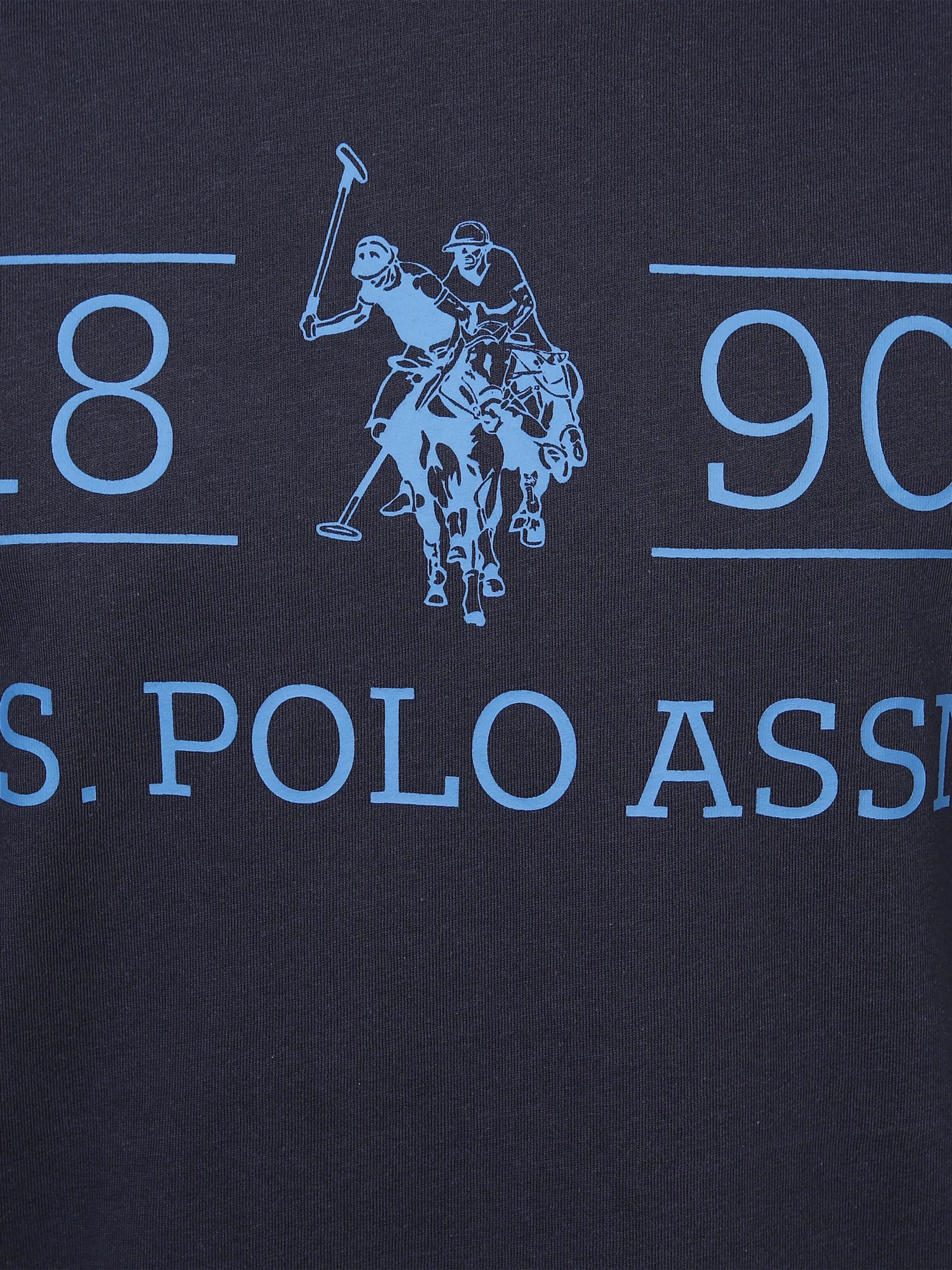 U.S. Polo Assn. He. T-Shirt 1/2 Arm Logo 1890 Blau 881277 NAVY 3