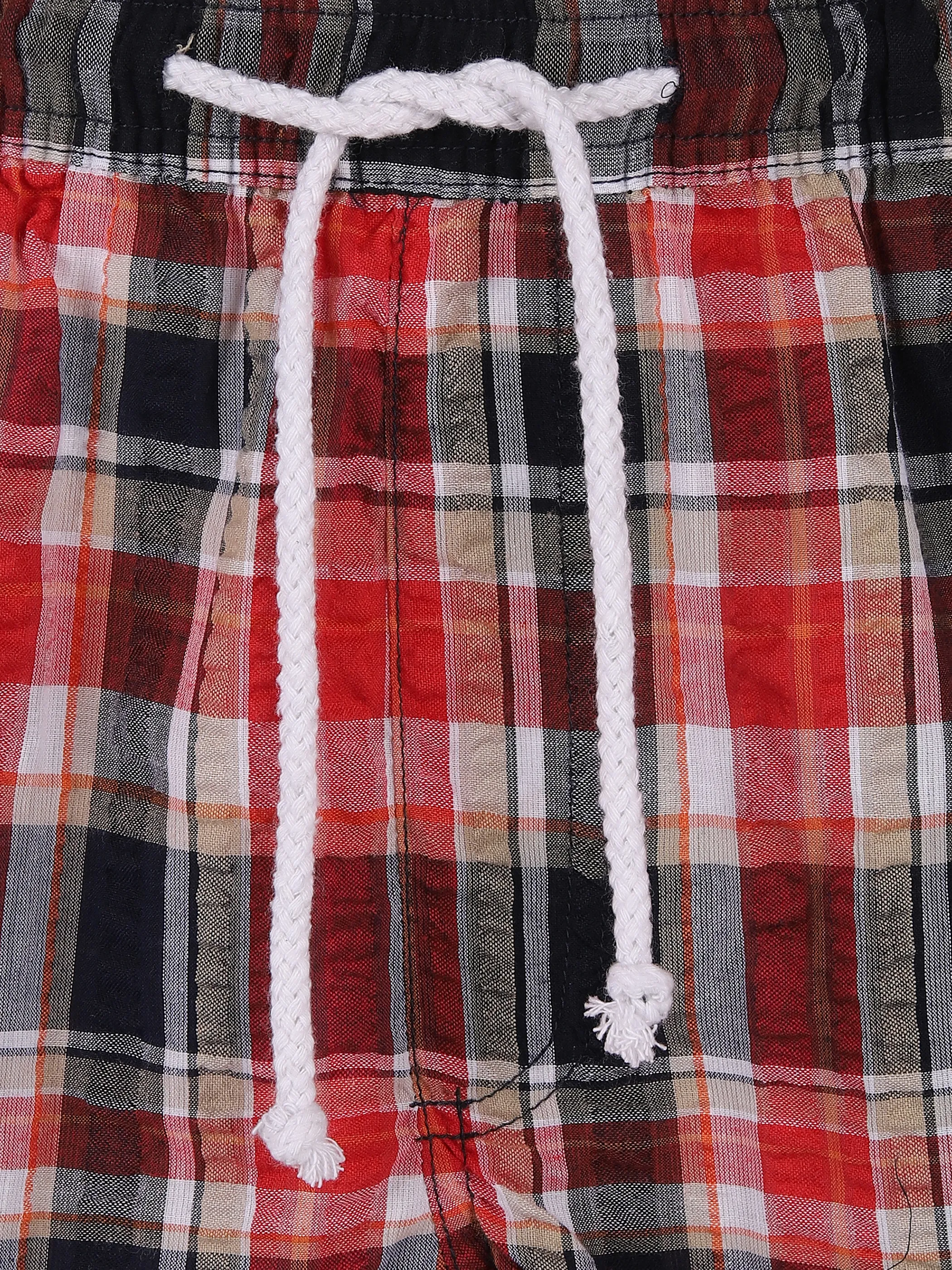 Marcel Battiston He. Seersuckershort Orange 831218 ORANGE 3 Marcel Battiston He. Seersuckershort Orange 831218 ORANGE 3