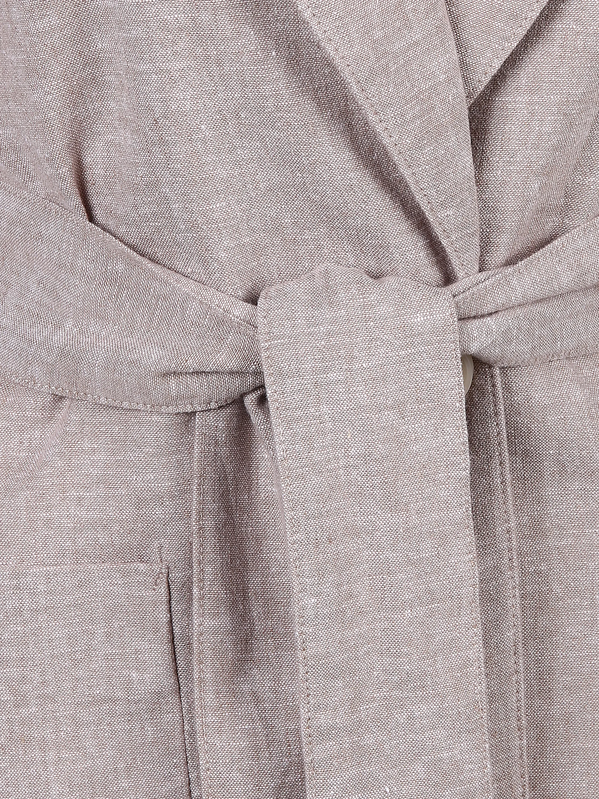Lisa Tossa Da-Leinenblazer m. Bindegürtel Braun 833845 BEIGE/WEIß 3 Lisa Tossa Da-Leinenblazer m. Bindegürtel Braun 833845 BEIGE/WEIß 3