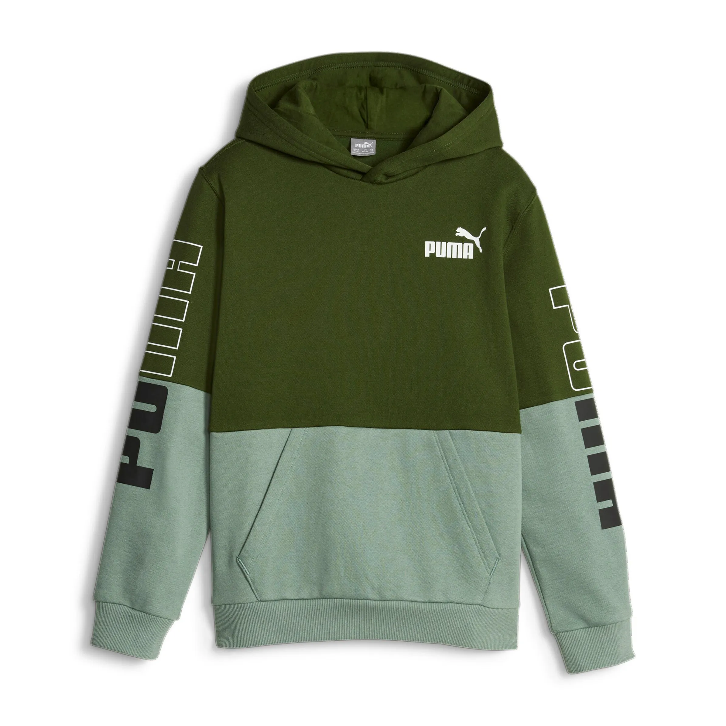 Puma 676345 TB-Hoodie Colorblock Grün 879340 31 1