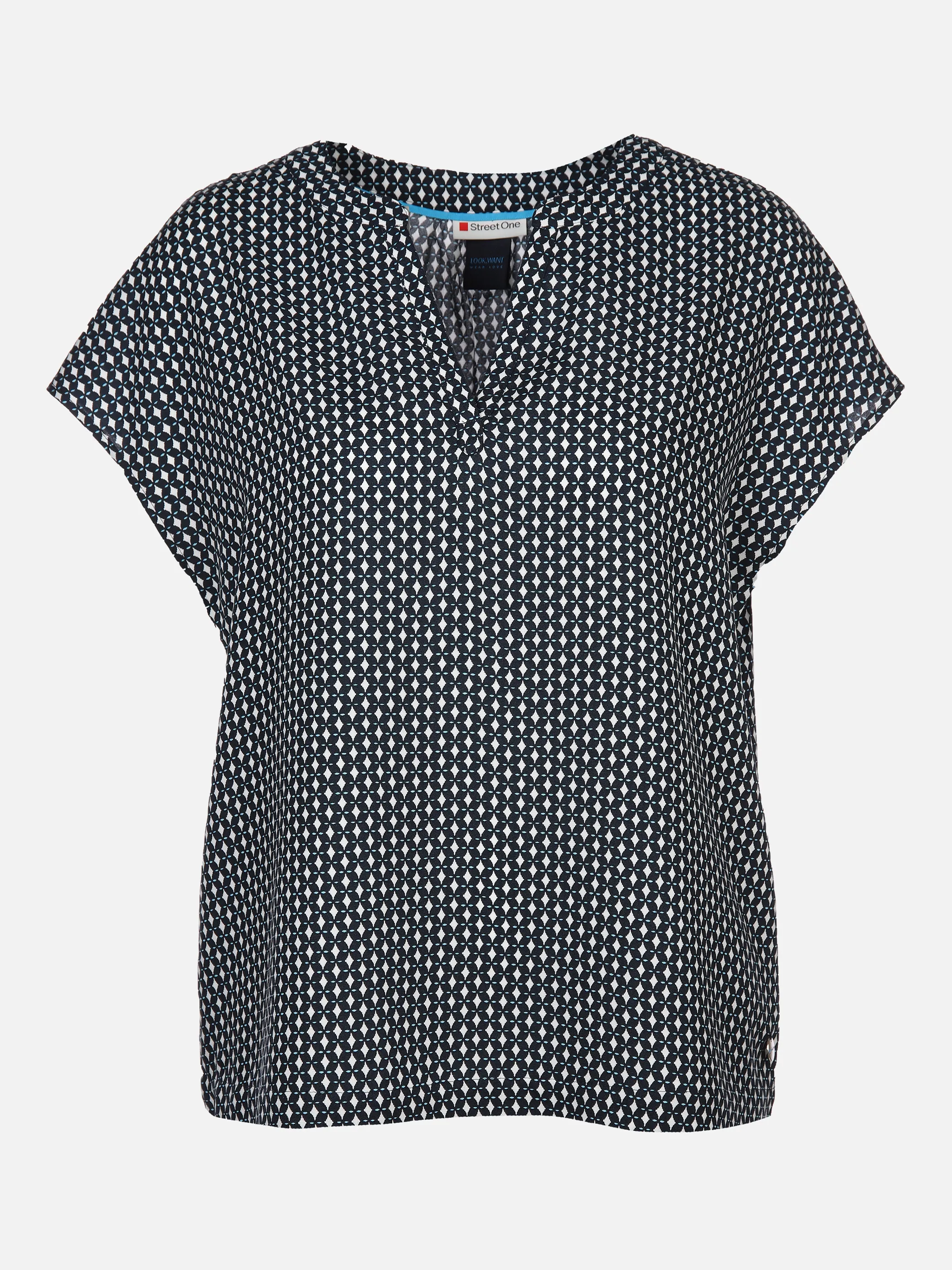 Street One A343851 LTD QR shirtblouse w splitneck Blau 880851 31238 1