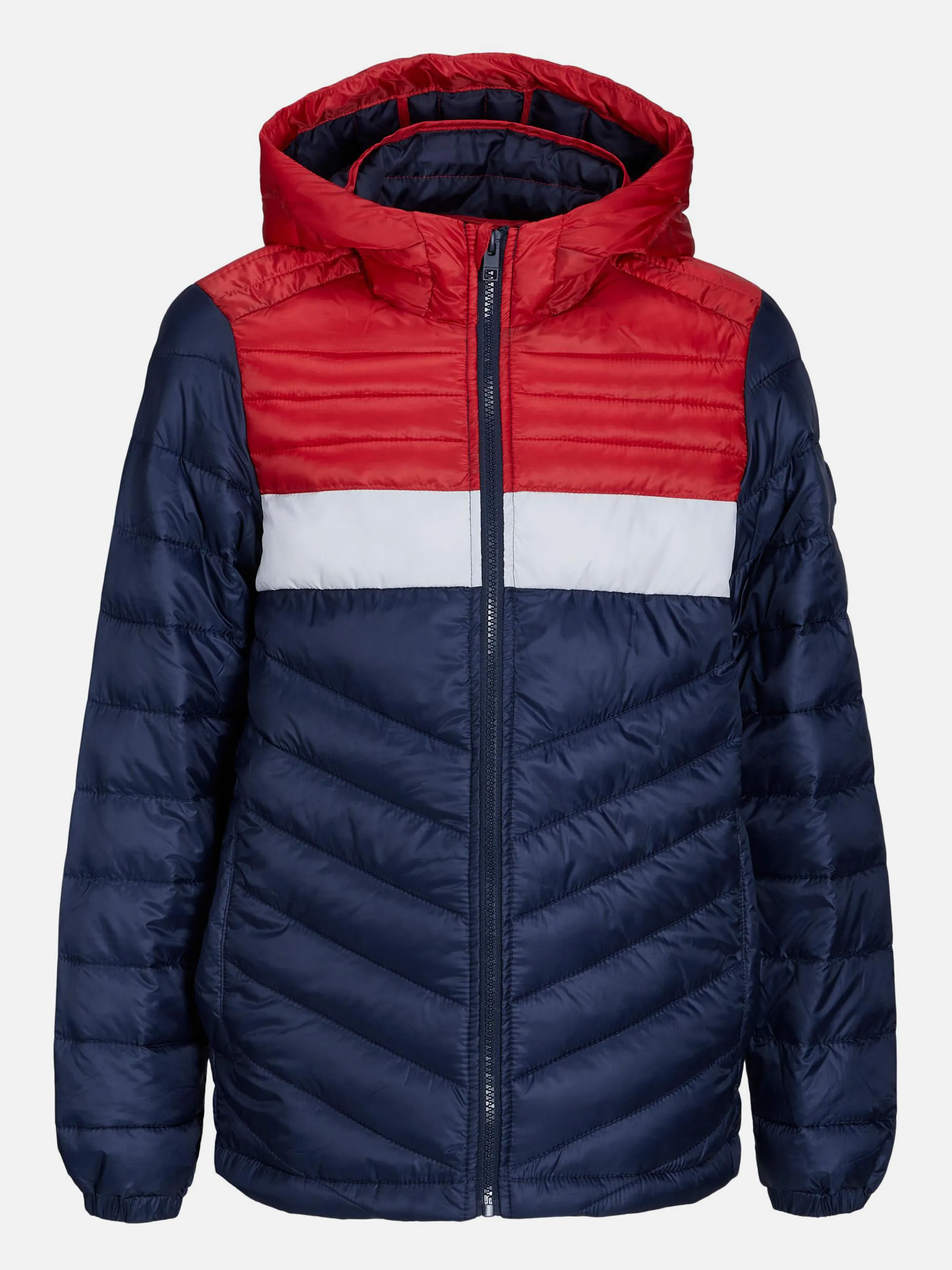 Jack&Jones Junior 12212568 JJEHERO PUFFER HOOD N Blau 865016 175876003 1