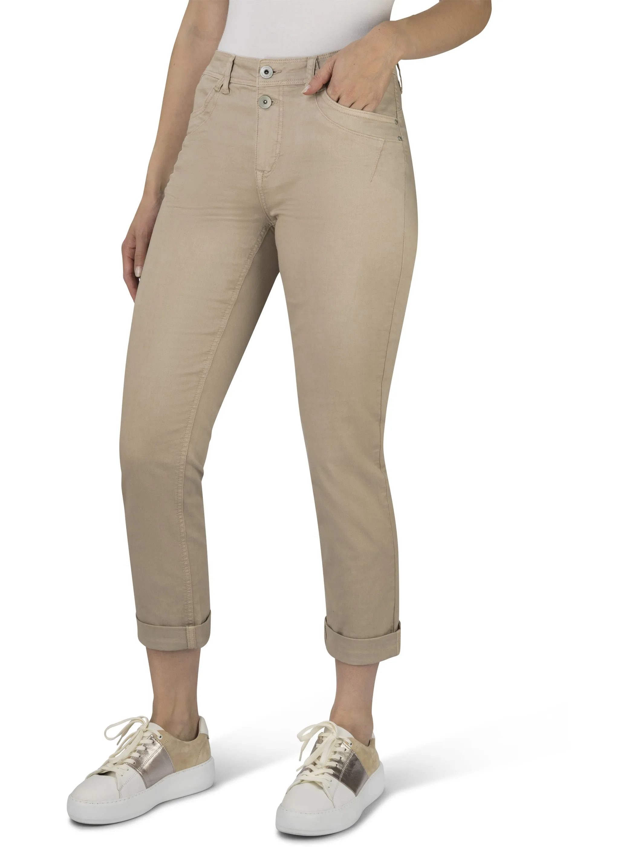 Stooker DOB 06330240001268 Da. Hosen lang, Beige 896706 1268 1