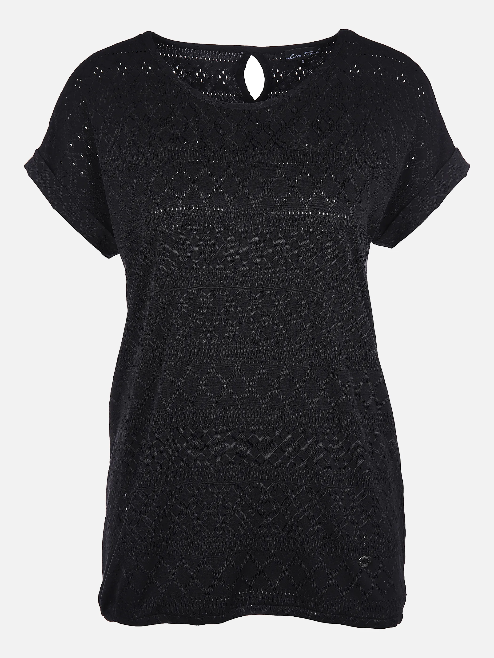 Lisa Tossa Da-Jacquardshirt in Ajour-Opti Schwarz 864006 SCHWARZ 1 Lisa Tossa Da-Jacquardshirt in Ajour-Opti Schwarz 864006 SCHWARZ 1