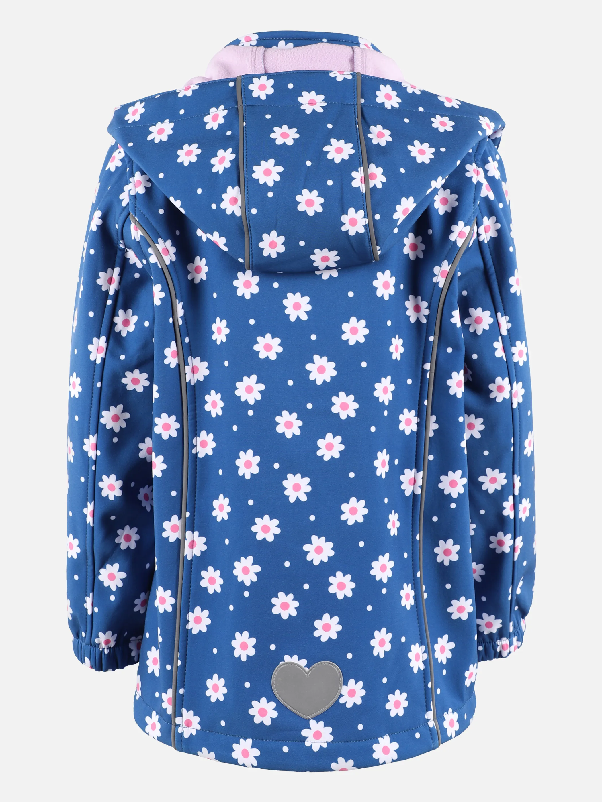 Stop + Go KM Softshelljacke mit AOP Blumen in navy Blau 875506 BLAU 2