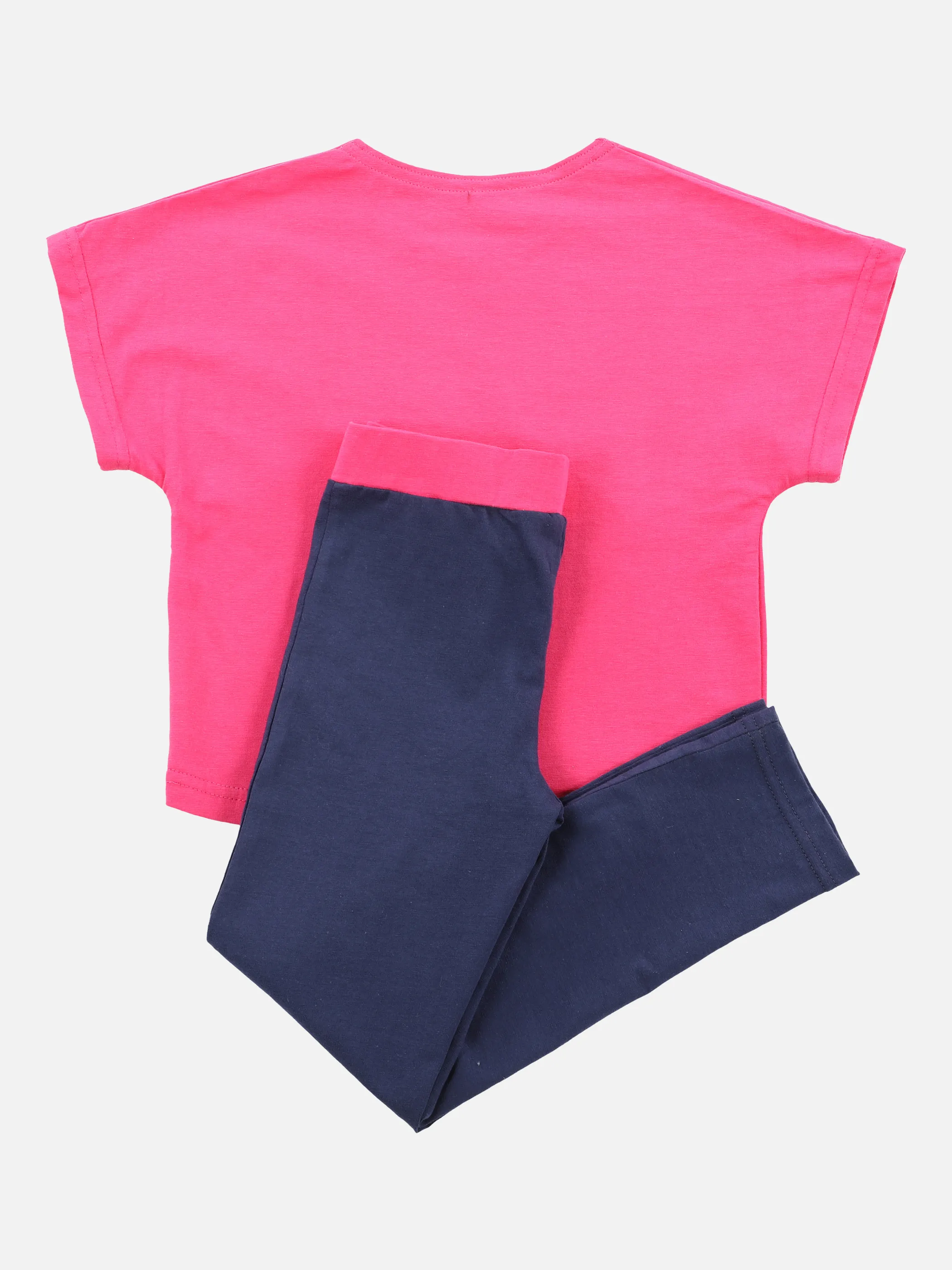 Stop + Go Kl.Md-Sportset T-Shirt+Legging Blau 860018 NAVY/PINK 2 Stop + Go Kl.Md-Sportset T-Shirt+Legging Blau 860018 NAVY/PINK 2