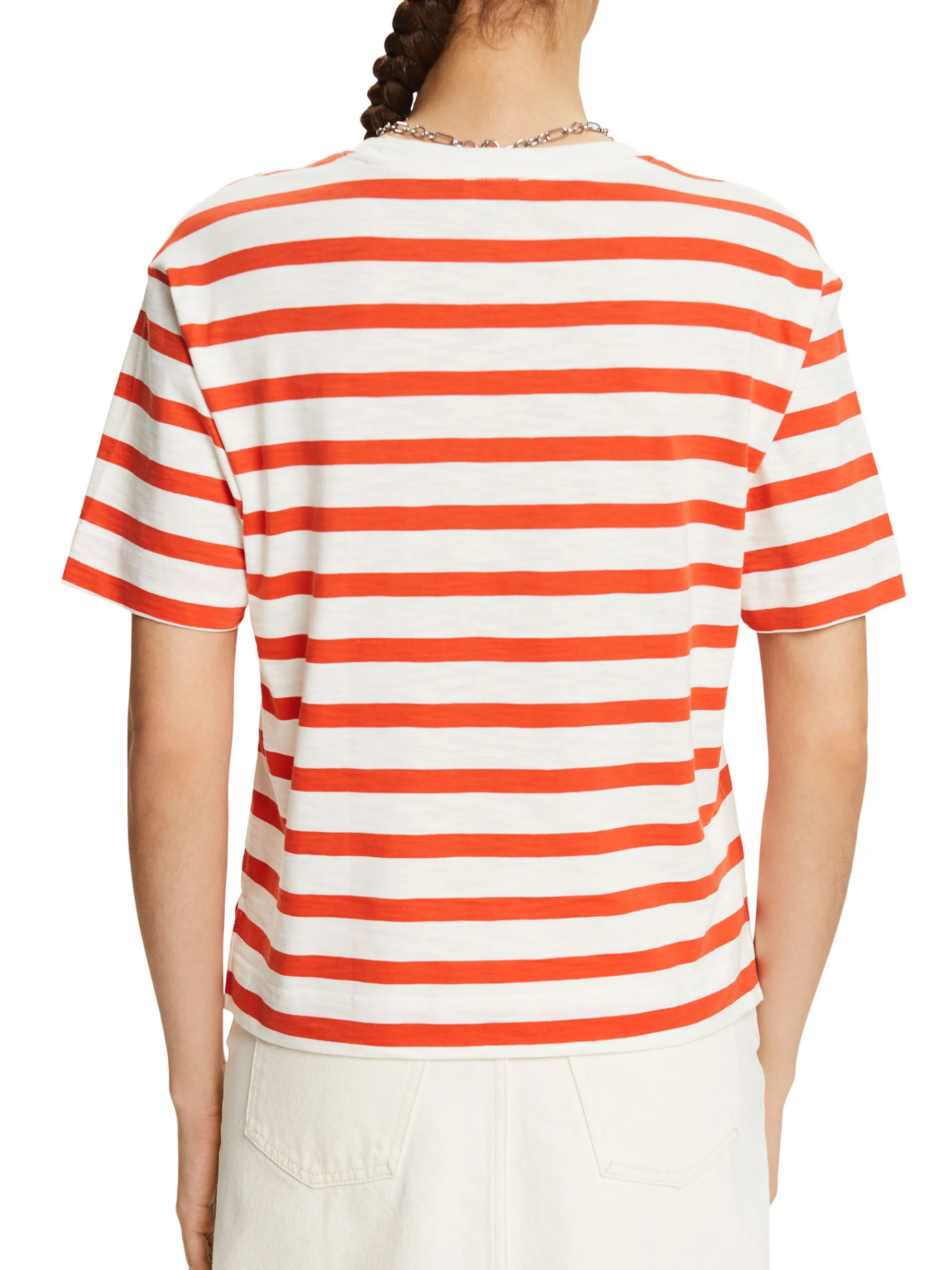 Esprit 034EE1K328 SG-034EE1K327  tshirt stripes Orange 893041 E882 2