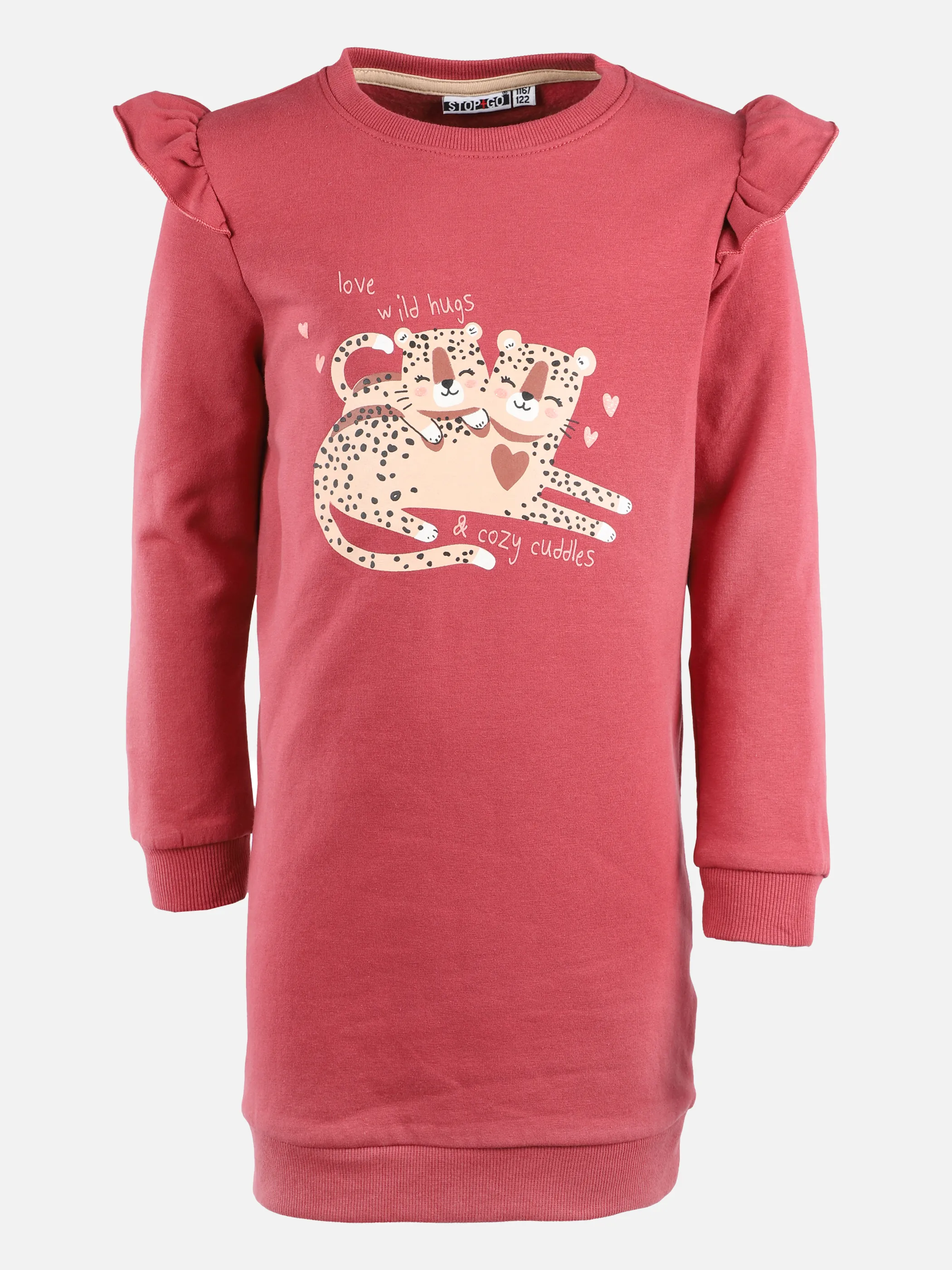Stop + Go MG Sweat Kleid in bordeaux mit Rot 868408 BORDEAUX 1 Stop + Go MG Sweat Kleid in bordeaux mit Rot 868408 BORDEAUX 1
