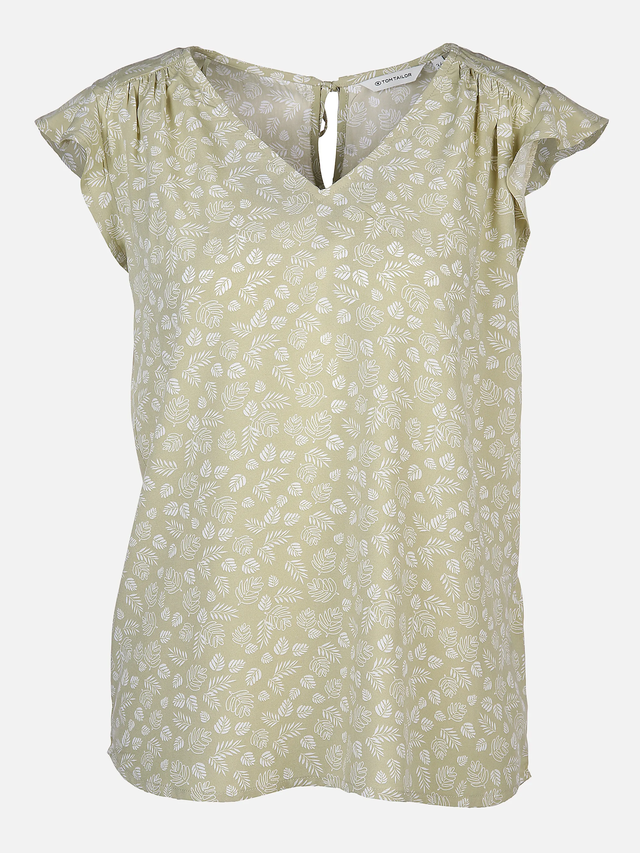 Tom Tailor 1031261 blouse with volant det Grün 865240 29550 1 Tom Tailor 1031261 blouse with volant det Grün 865240 29550 1