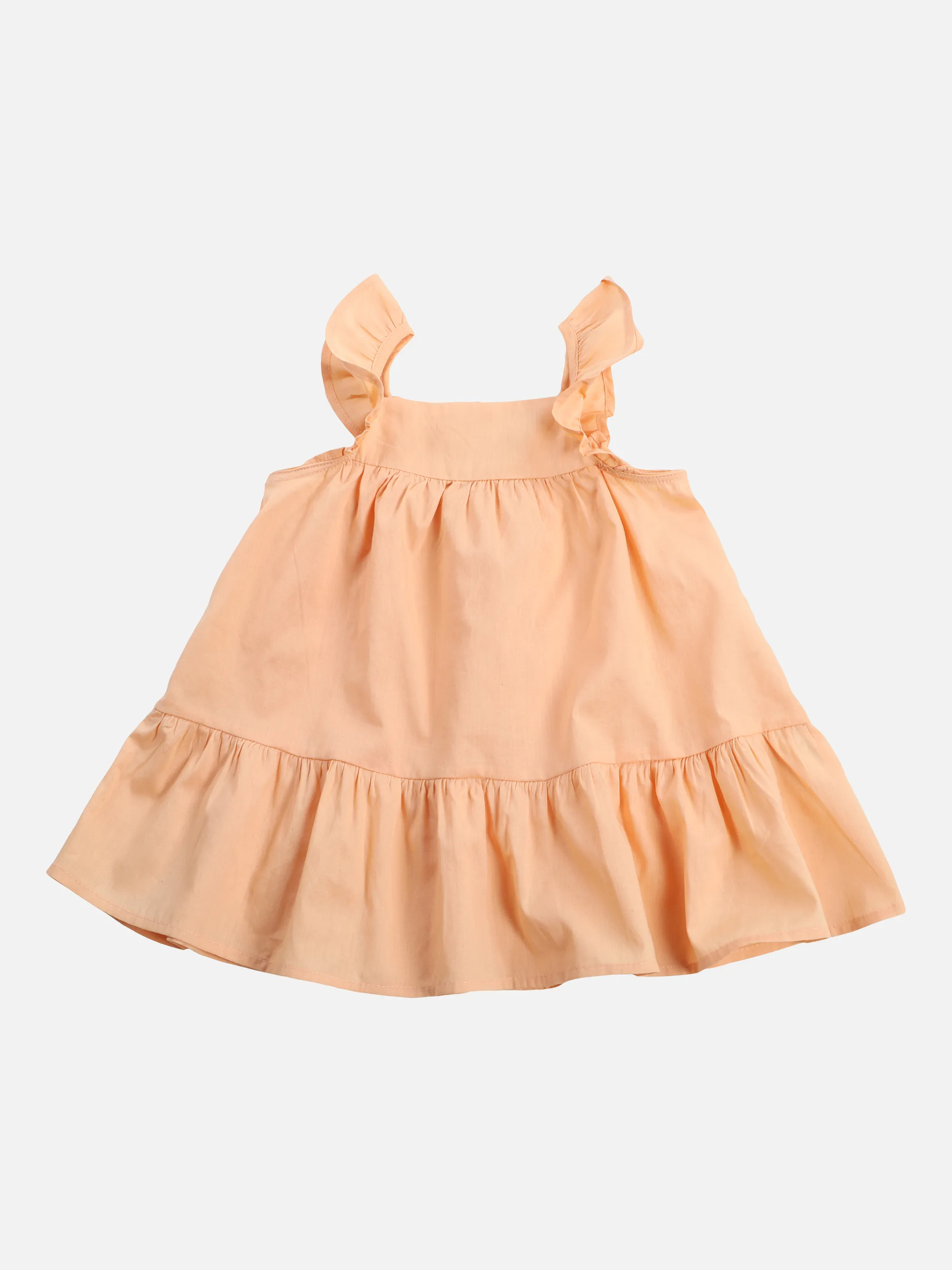 Bubble Gum BG Kleid in uni apricot mit Orange 863596 APRICOT 1