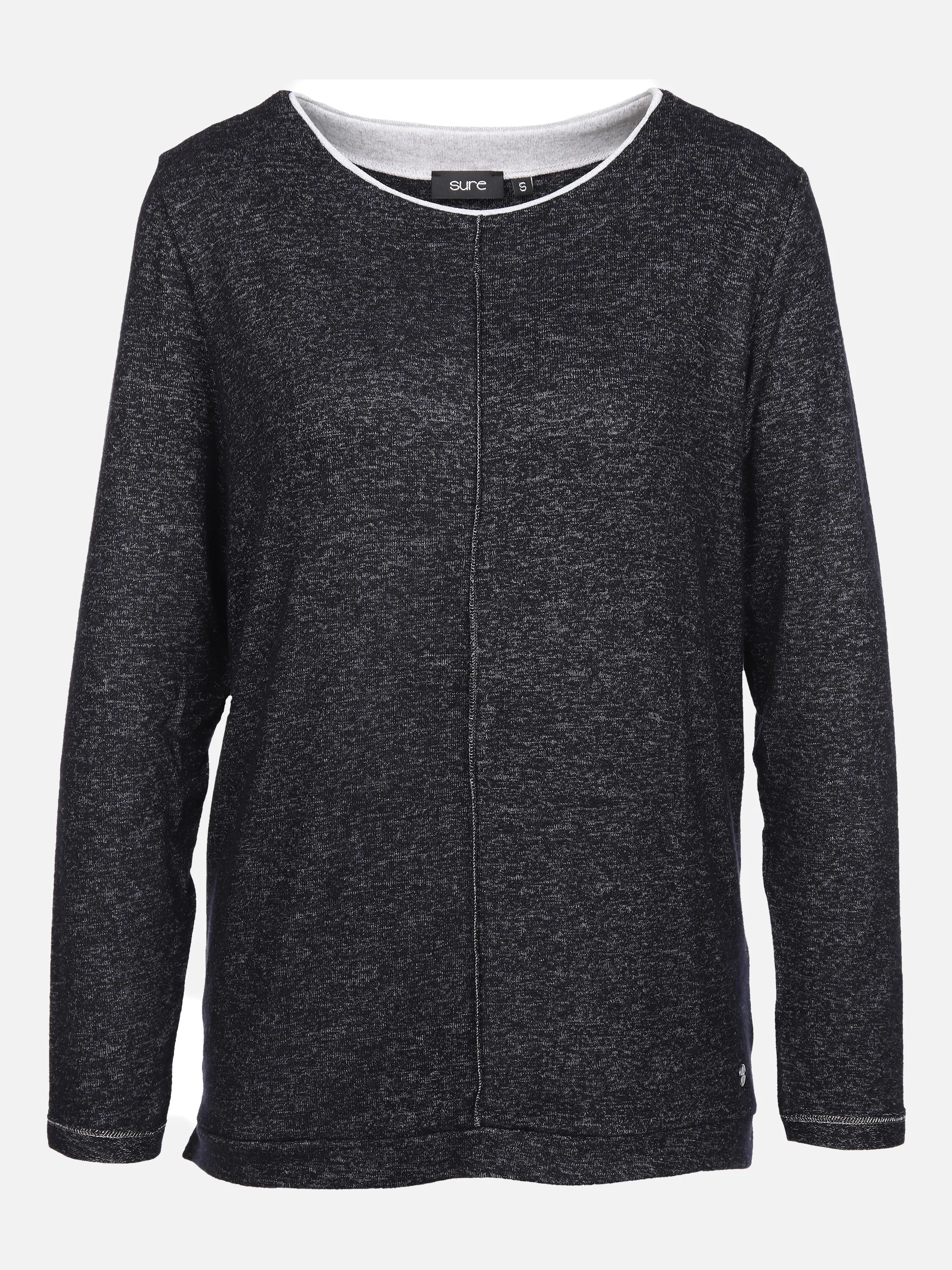 Sure Da-Flauschshirt m. Kontrastdet Grau 863011 ANTHRA MEL 1 Sure Da-Flauschshirt m. Kontrastdet Grau 863011 ANTHRA MEL 1