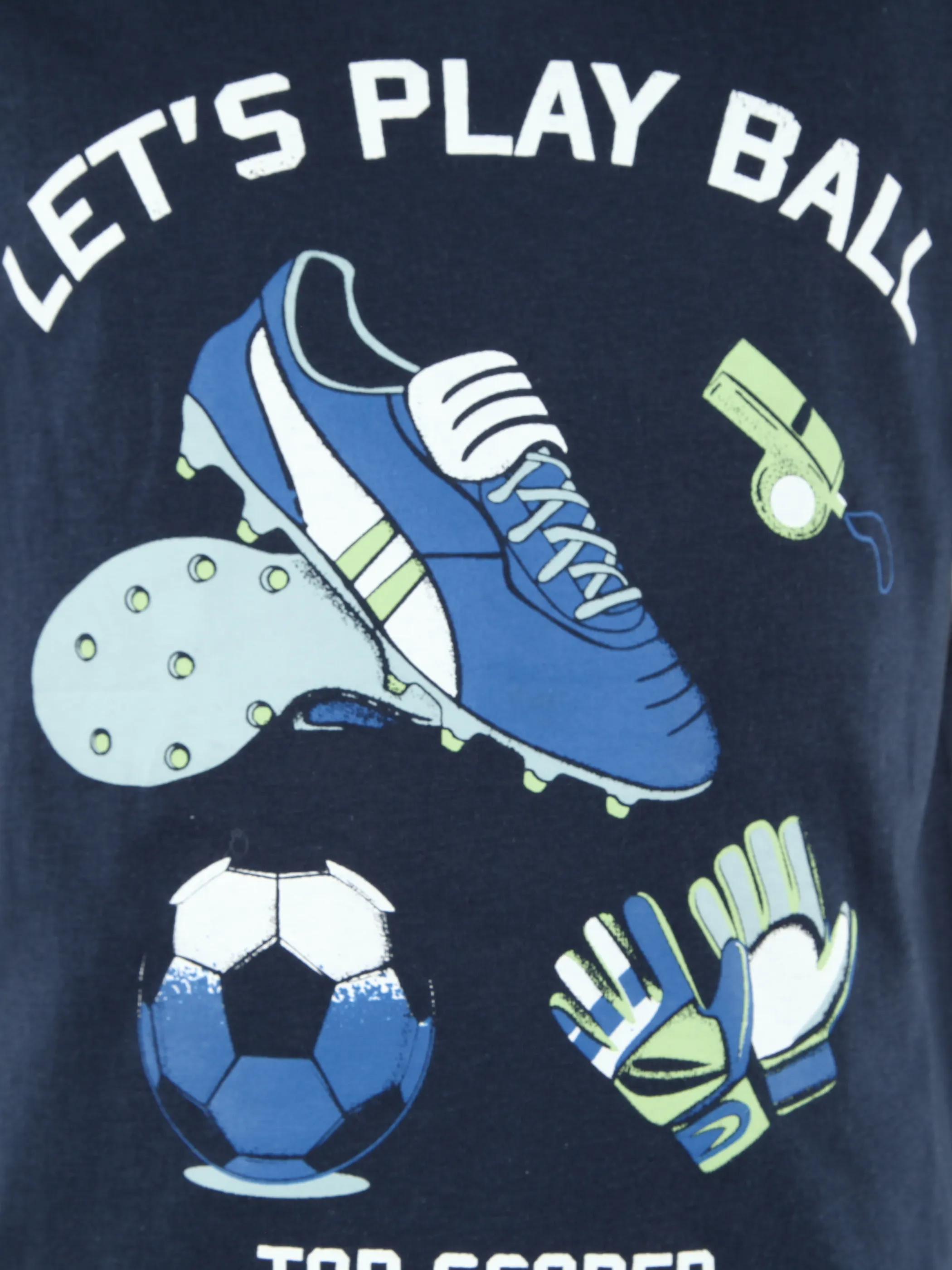 Stop + Go KJ T-Shirt mit Fußball Frontdruck in blau Blau 892782 BLAU 3