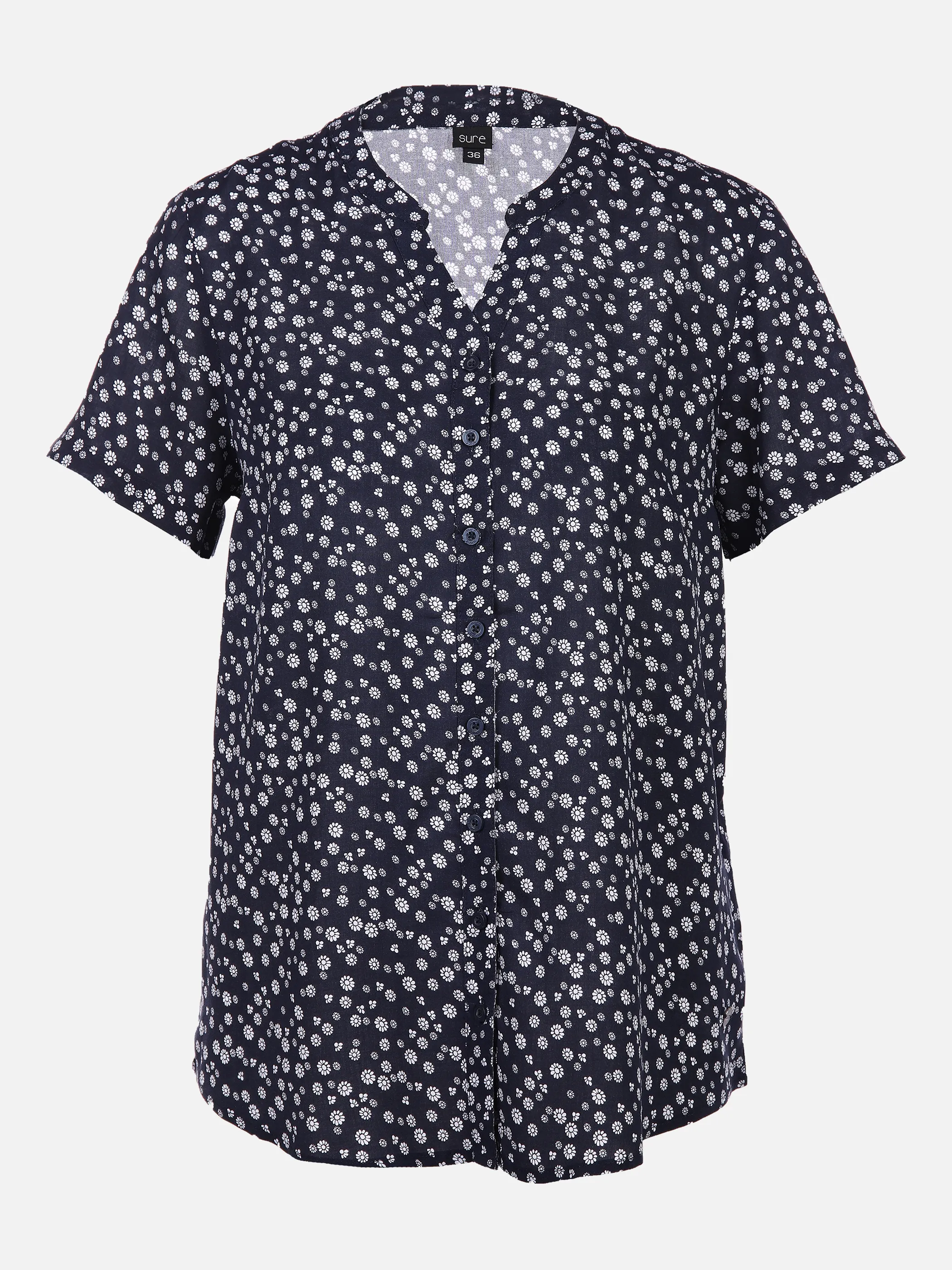 Sure Da-Alloverdruck-Bluse Blau 853372 NAVY 1 Sure Da-Alloverdruck-Bluse Blau 853372 NAVY 1