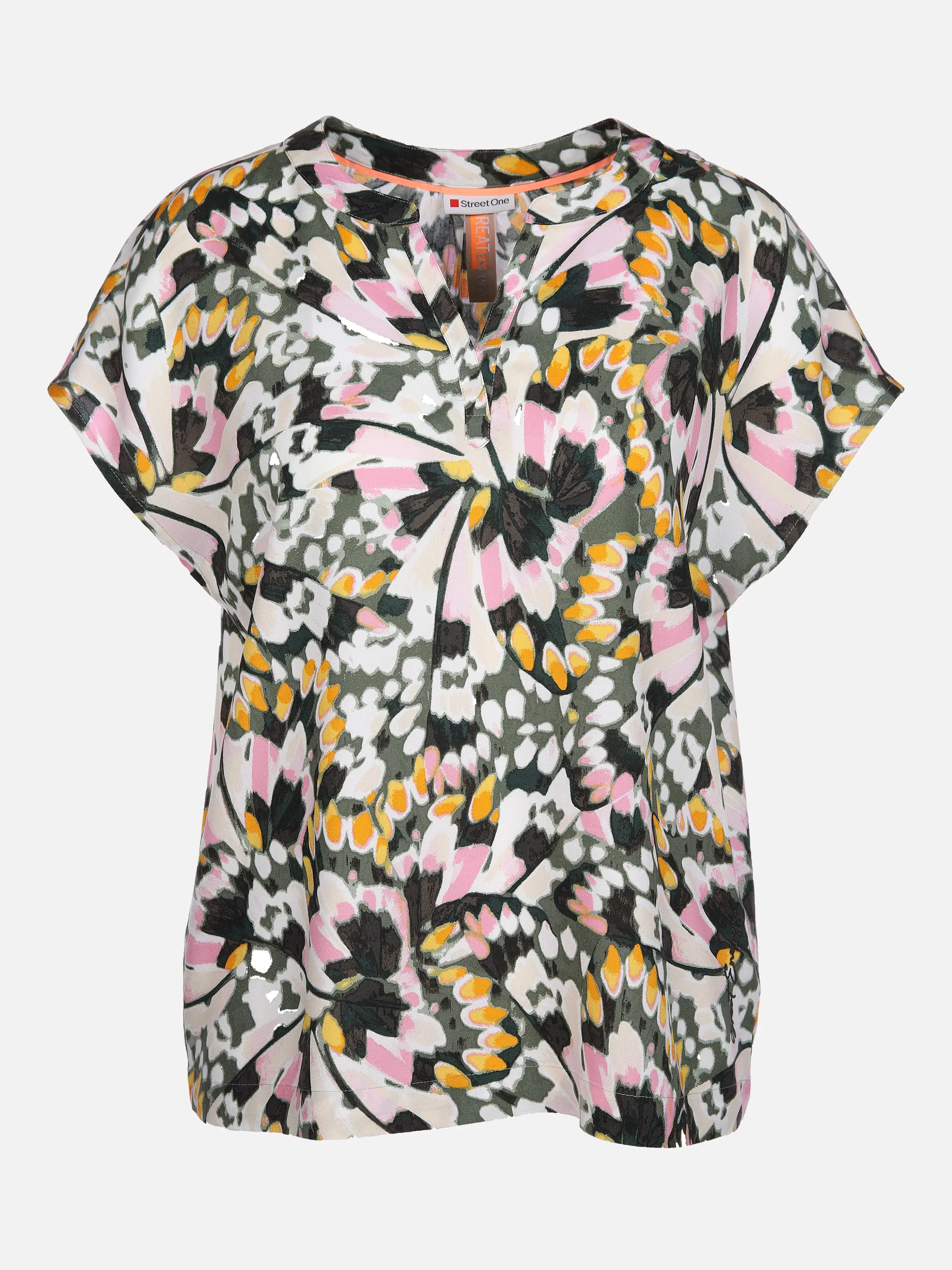 Street One A343121 LTD QR Printed shirtbl Grün 865885 33348 1 Street One A343121 LTD QR Printed shirtbl Grün 865885 33348 1