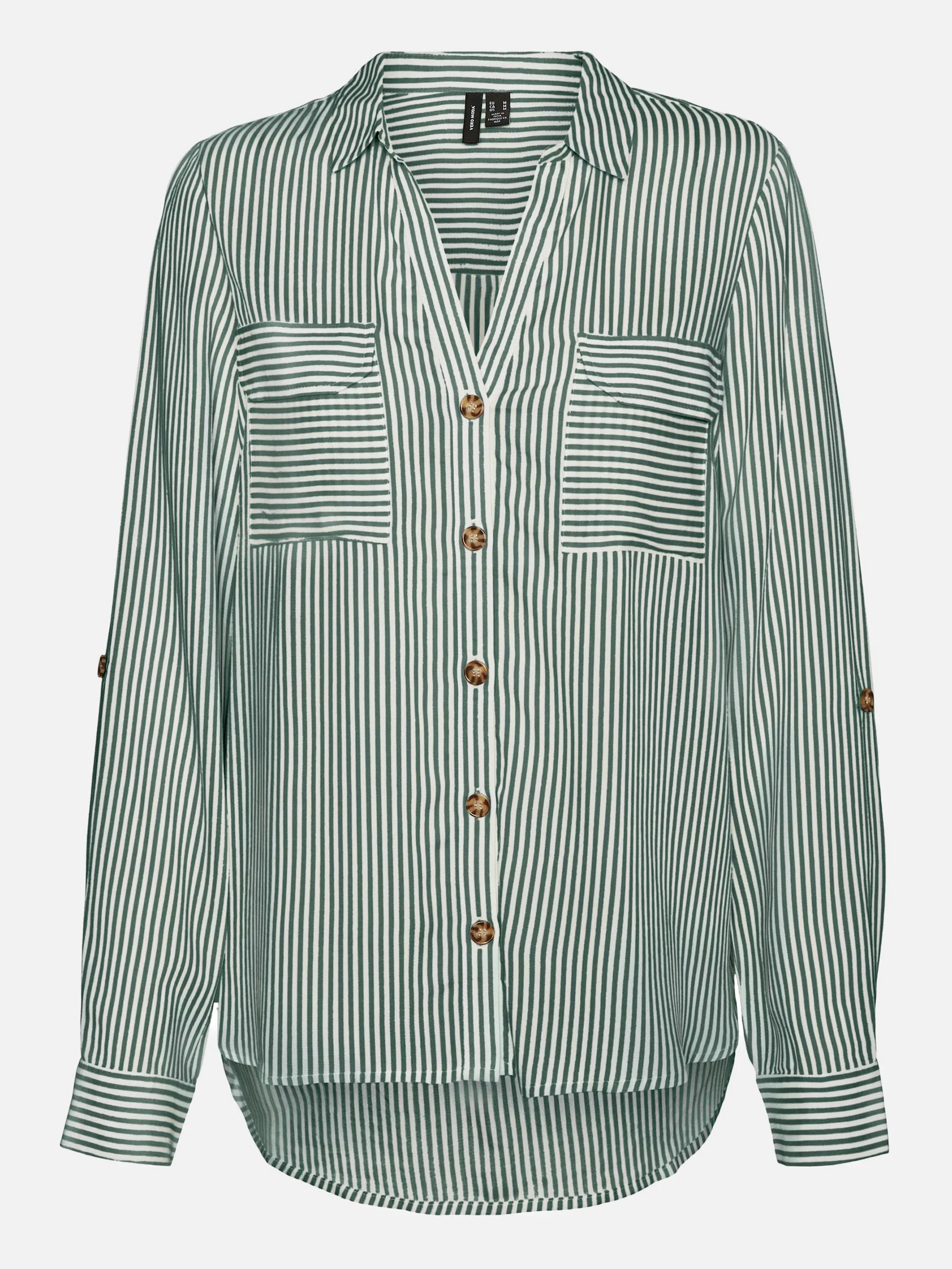 Vero Moda 10275283 VMBUMPY L/S SHIRT NEW Grün 866195 224196008 1