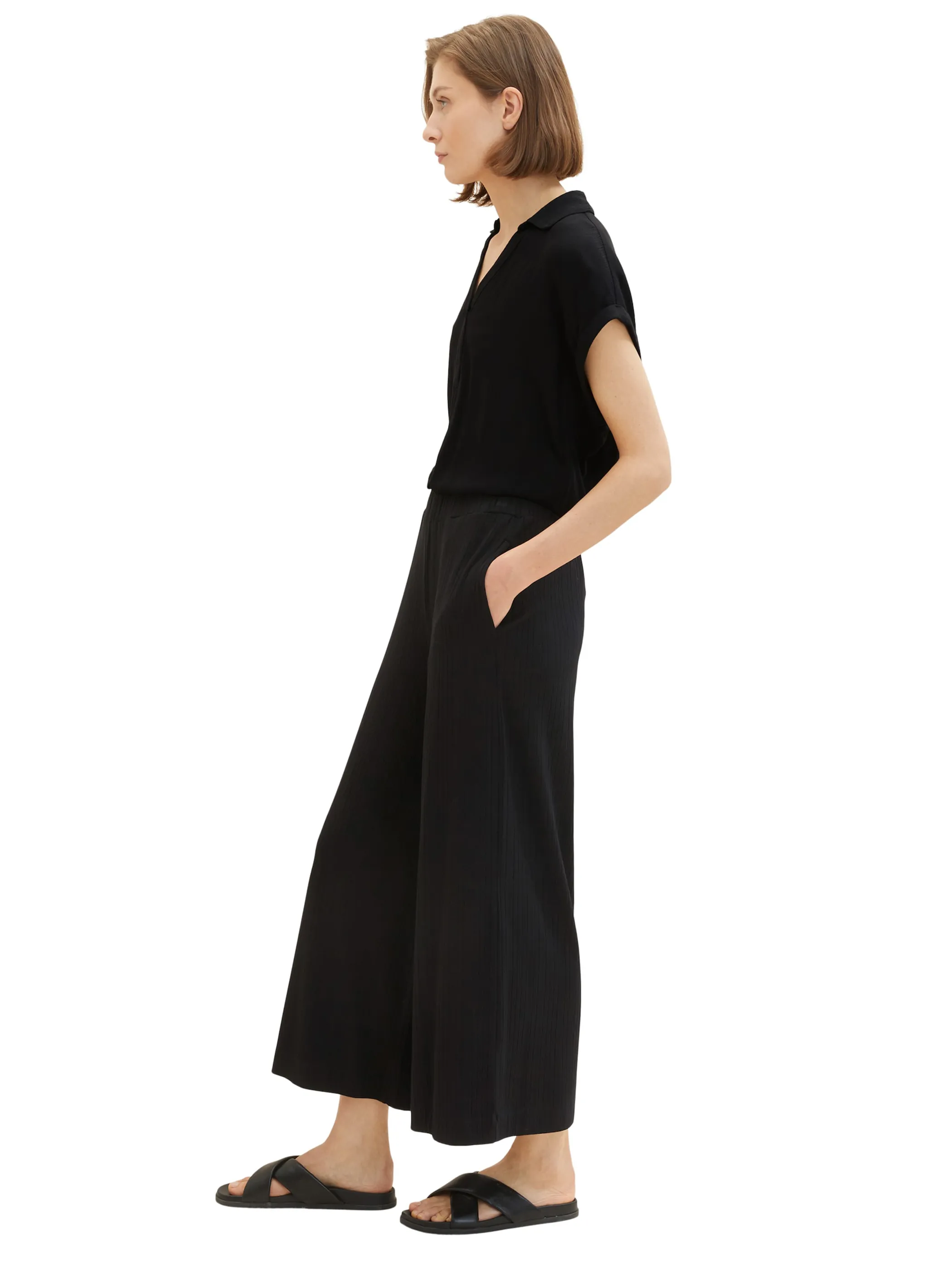 Tom Tailor 1036682 pants jersey culotte Schwarz 880516 14482 2 Tom Tailor 1036682 pants jersey culotte Schwarz 880516 14482 2