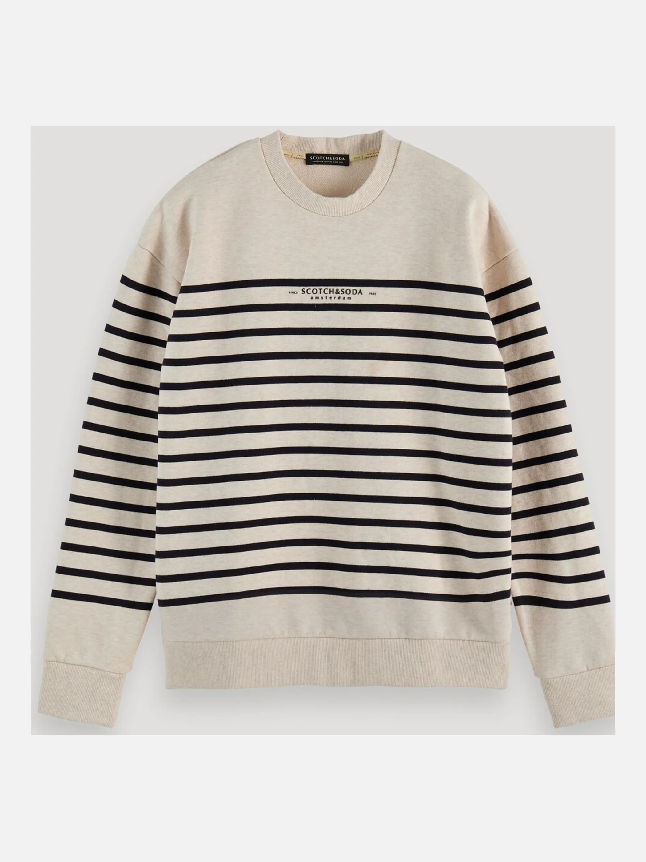 Scotch & Soda 160818 YF-He-Sweatshirt Weiß 848825 0218 1 Scotch & Soda 160818 YF-He-Sweatshirt Weiß 848825 0218 1