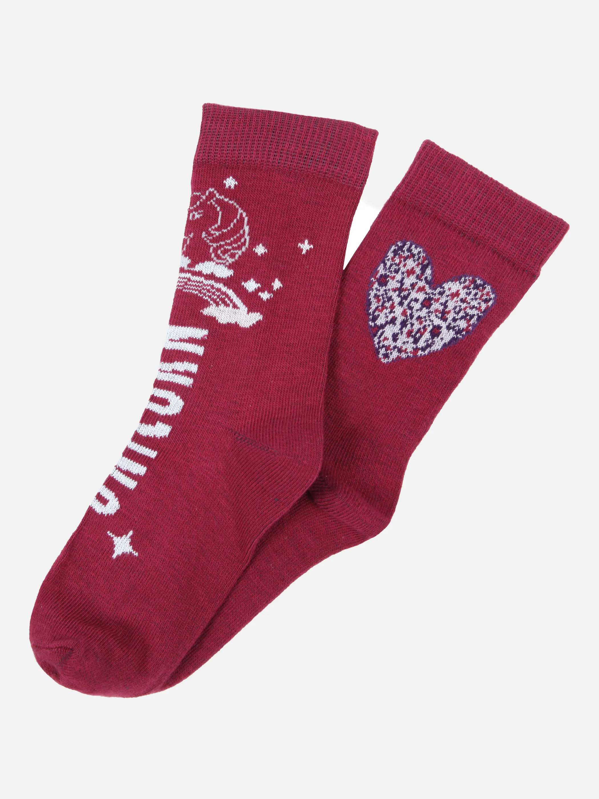 Stop + Go Mini Grils Socken 2er Pack Her Rosa 859399 ROSE/BLUE 1