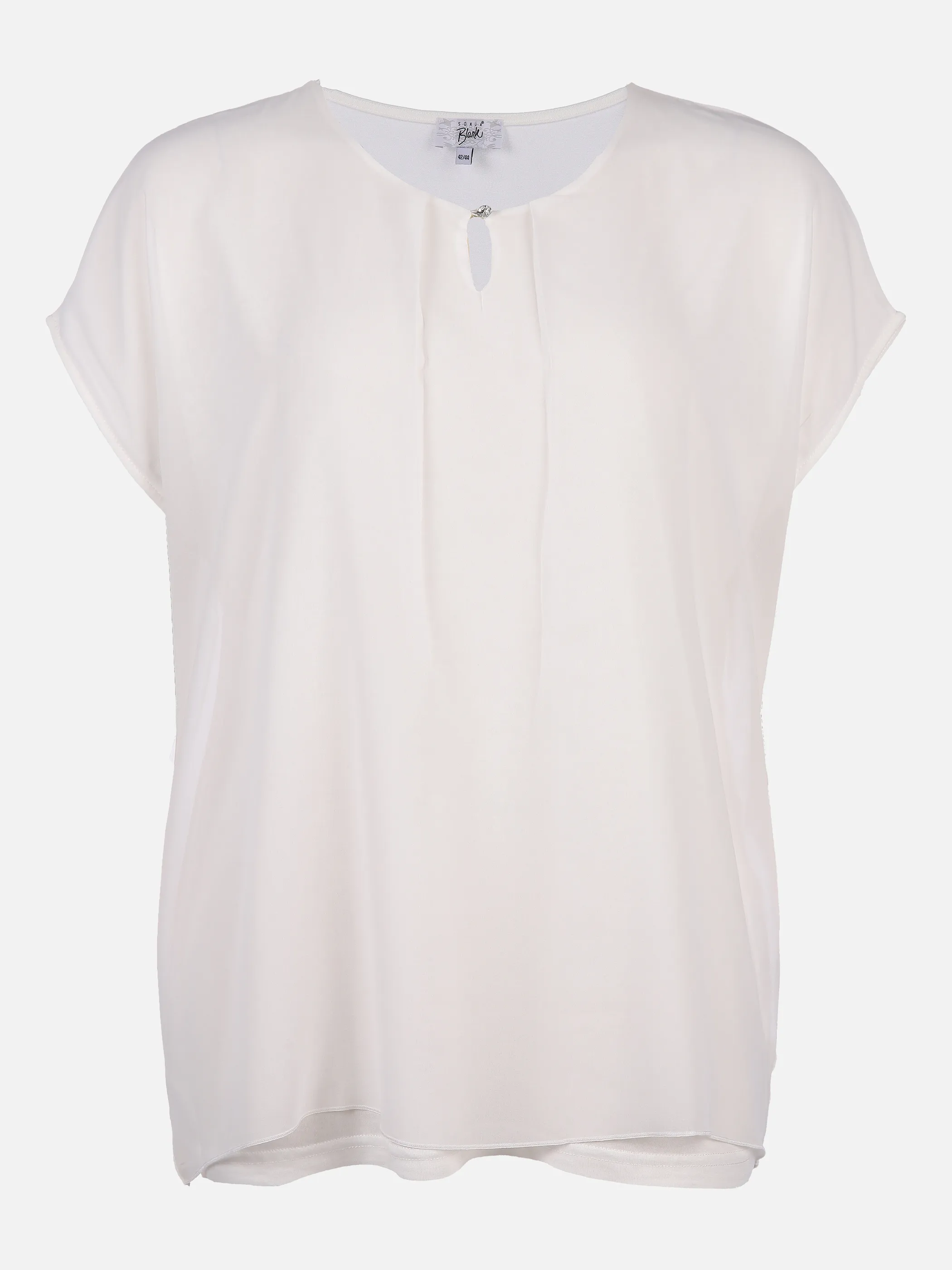 Sonja Blank Da-Gr. Größen Shirt Materialmi Weiß 839033 ECRU 1 Sonja Blank Da-Gr. Größen Shirt Materialmi Weiß 839033 ECRU 1