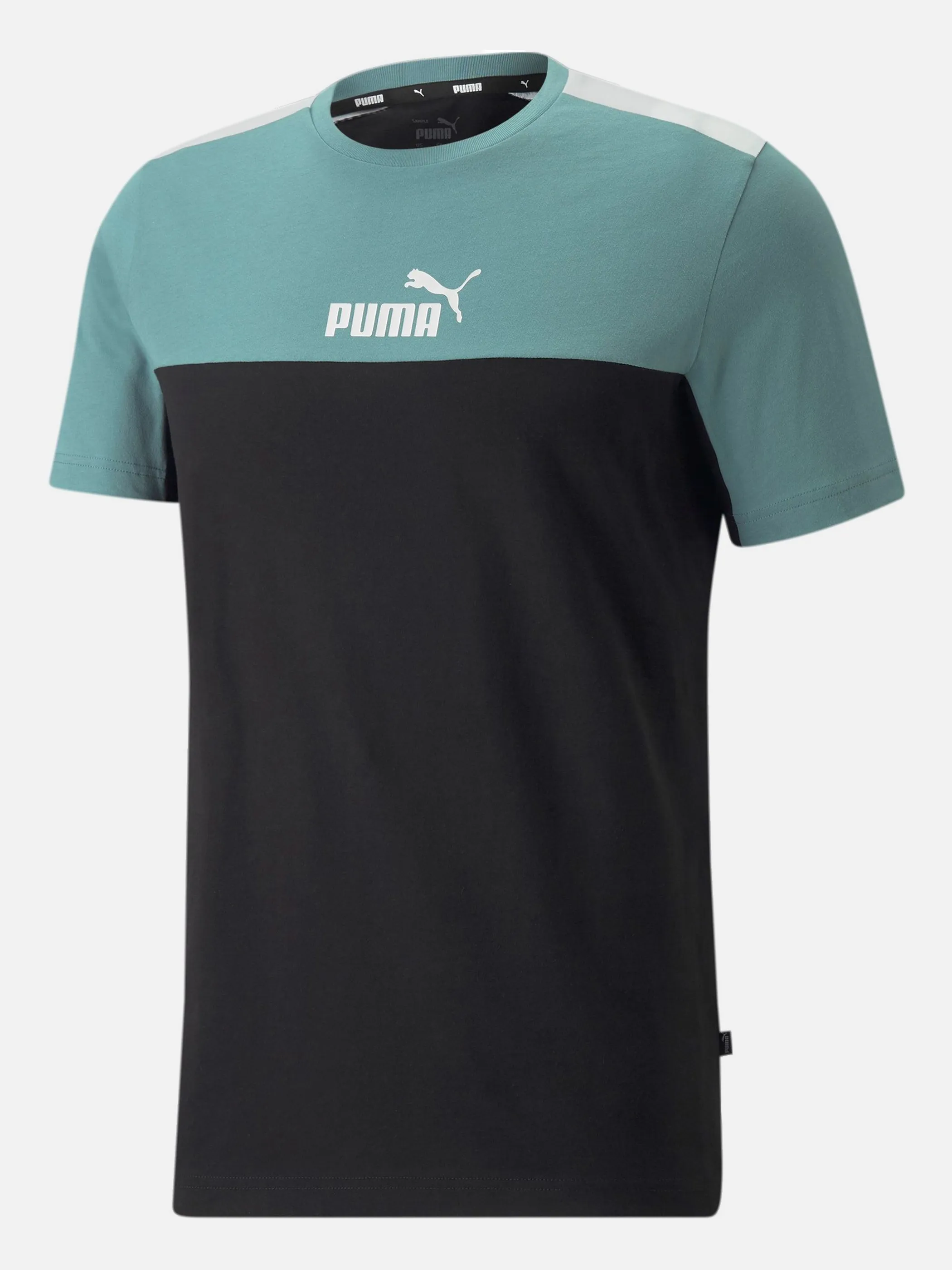 Puma 847426 He-T-Shirt, Color-Block Schwarz 859771 50 1