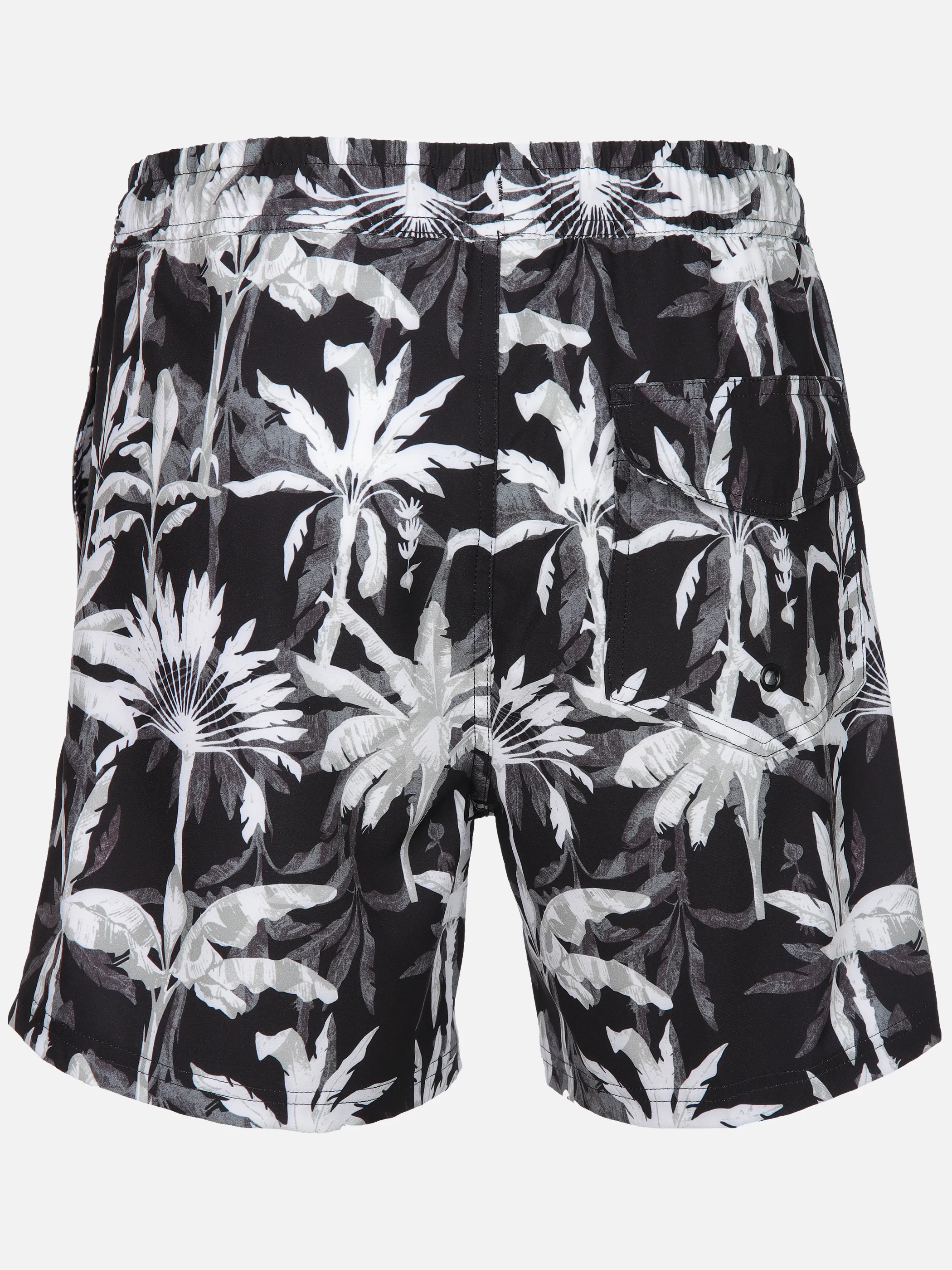 Grinario Sports He-Badehose Palme AOP Schwarz 906599 BLACK 2