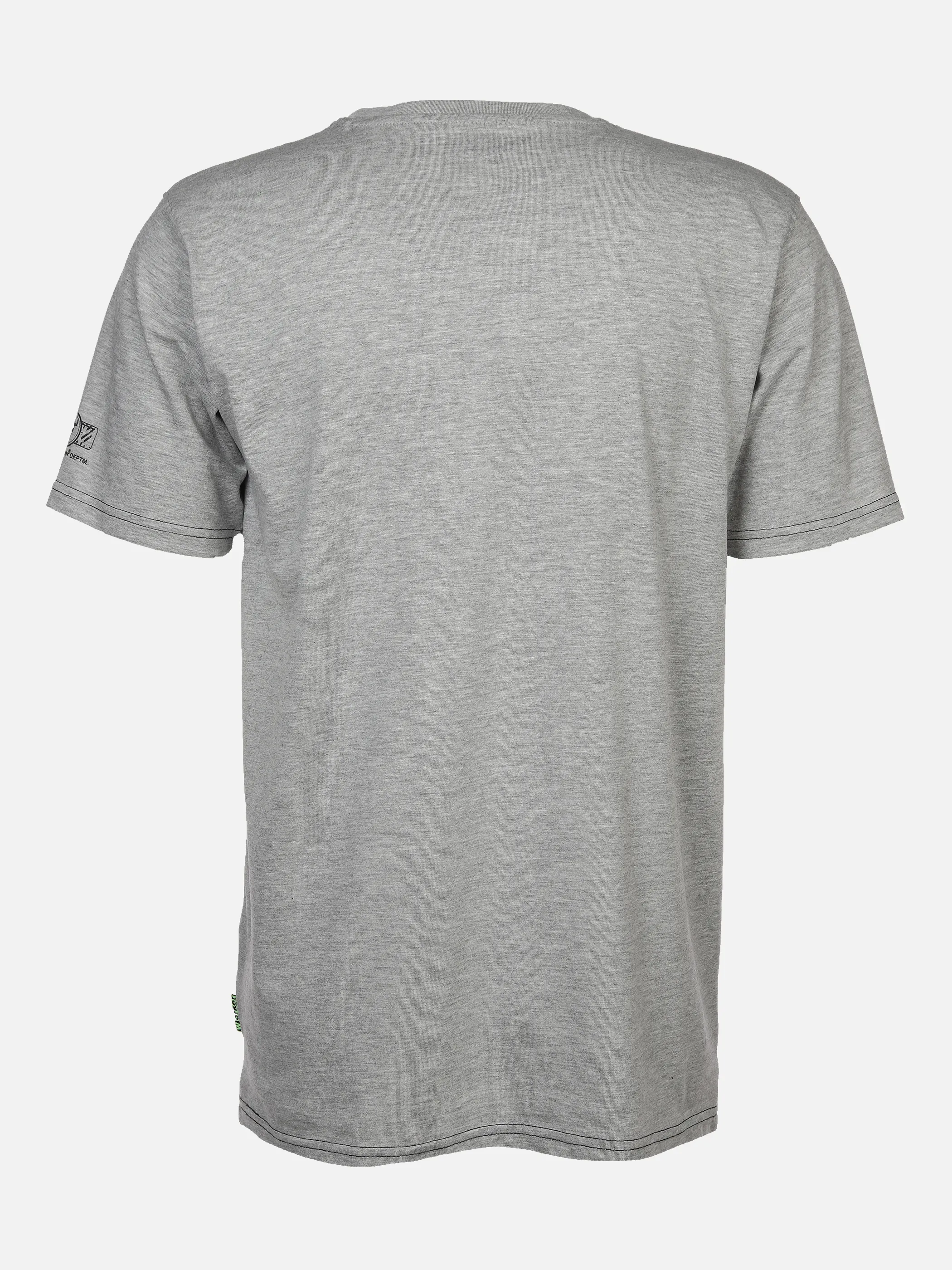 Worker He. T-Shirt 1/2 Arm Sprüche Grau 872418 SILVGREY 2 2