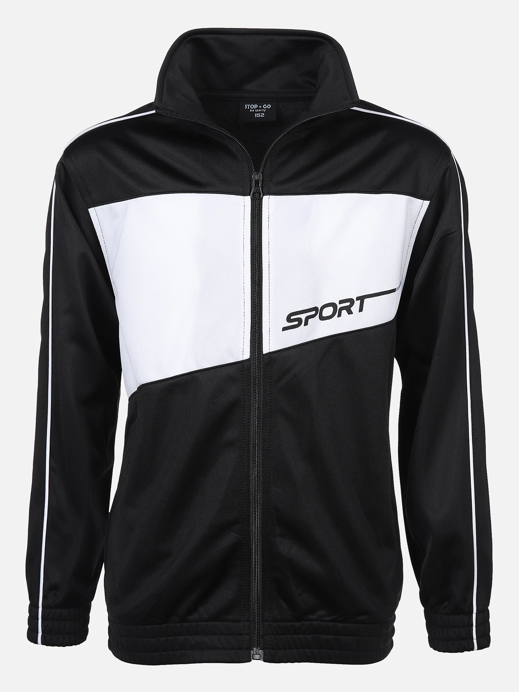 Stop + Go Kn-Trainingsjacke Schwarz 863114 SCHWARZ/WE 1 Stop + Go Kn-Trainingsjacke Schwarz 863114 SCHWARZ/WE 1