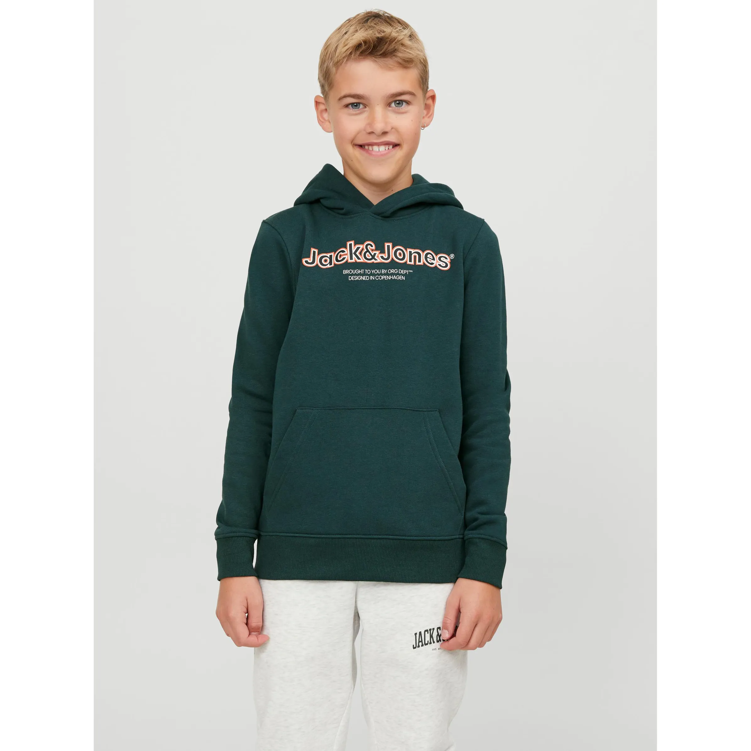 Jack&Jones Junior 12247614 JORLAKEWOOD SWEAT HOO Grün 886100 283238001 2